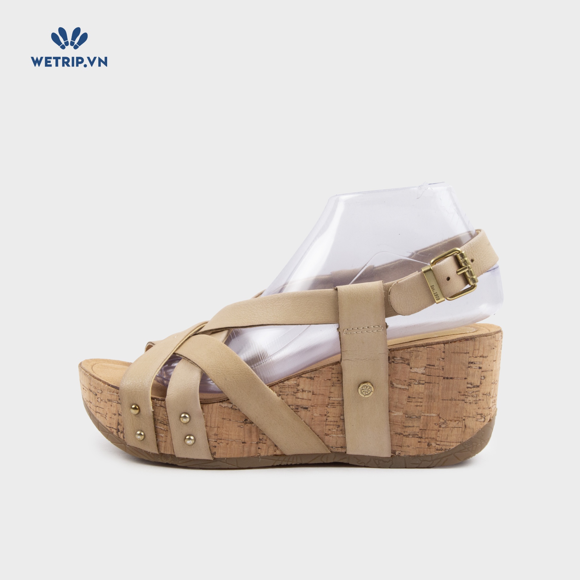 Sandal Xuồng Bussola (Quai nâu lì nhạt) Mã SDX-BSL-132-D2