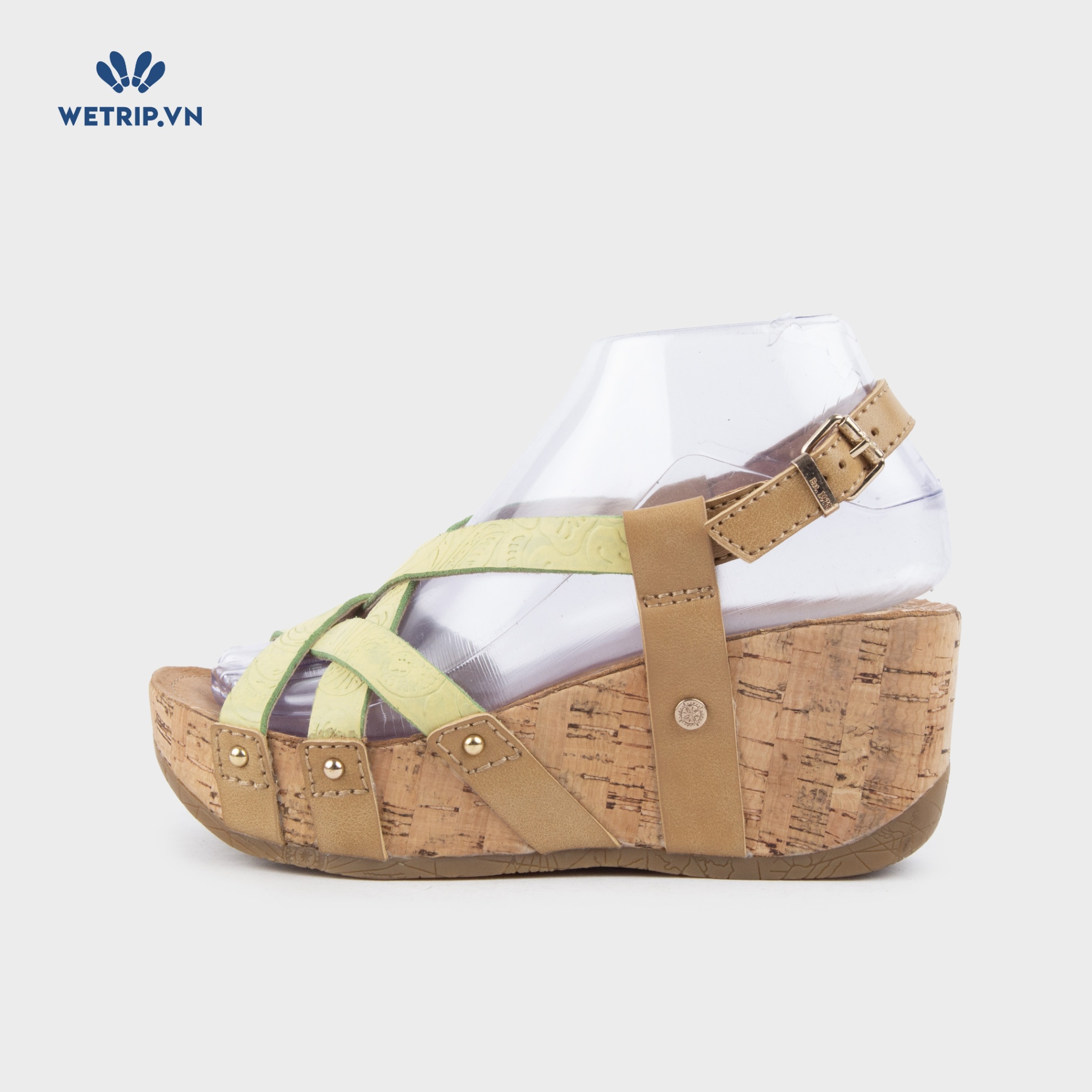 Sandal Xuồng Bussola (Quai xanh cốm nhạt) Mã SDX-BSL-133-H1