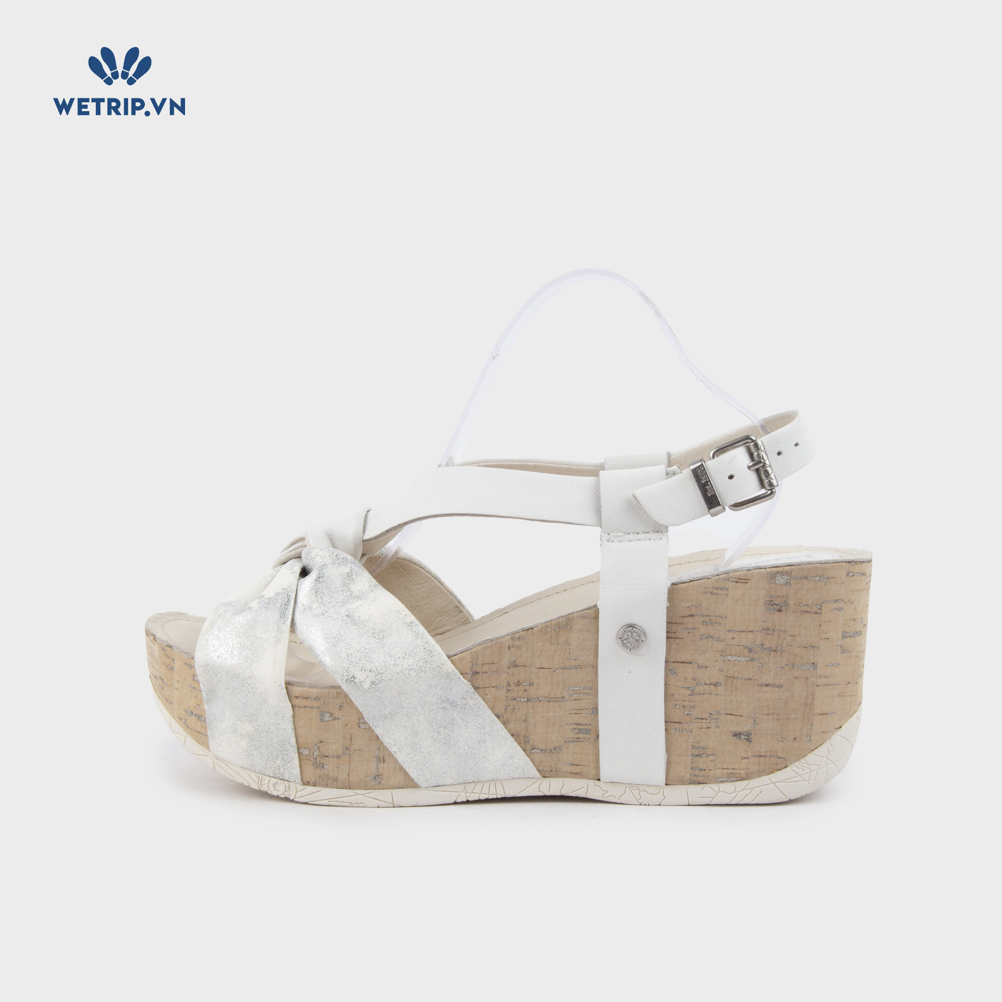 Sandal Xuồng Bussola (Ánh bạc pha kem) Mã SDX-BSL-136-D