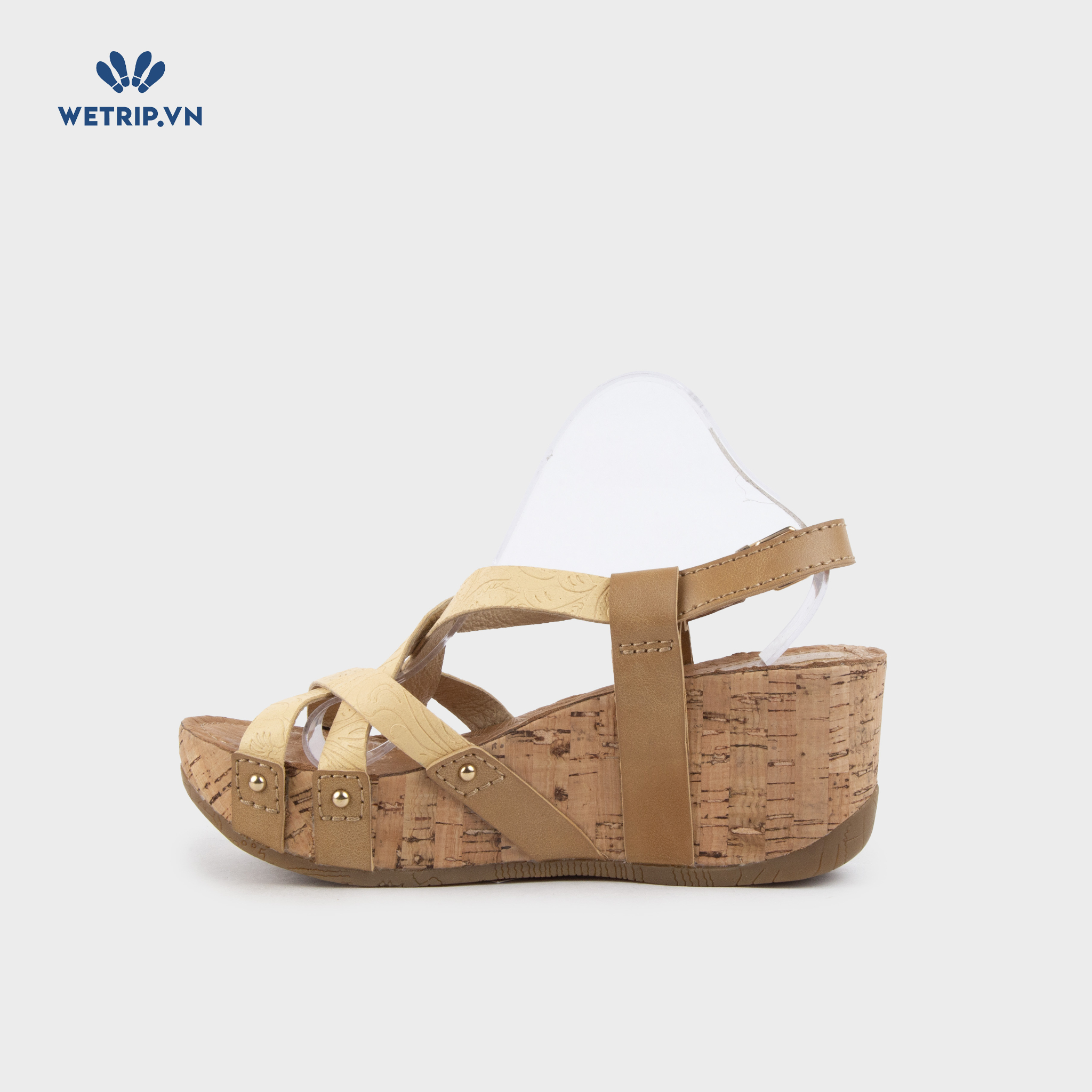 Sandal Xuồng Bussola (Quai vàng họa tiết nổi) Mã SDX-BSL-133-E