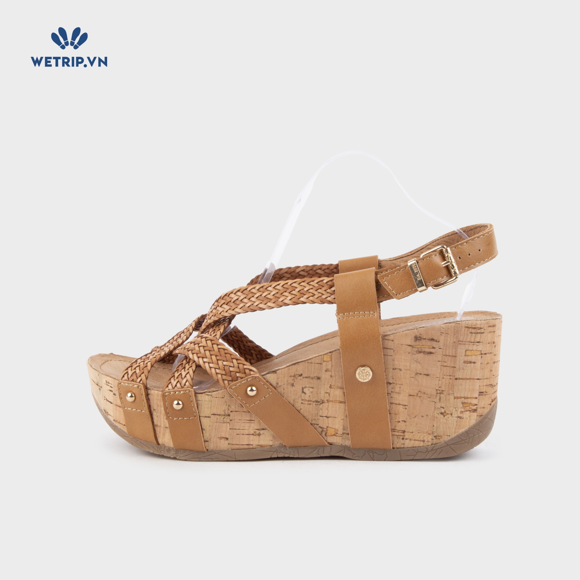 Sandal Xuồng Bussola (Cói nâu pha nâu) Mã SDX-BSL-133-C