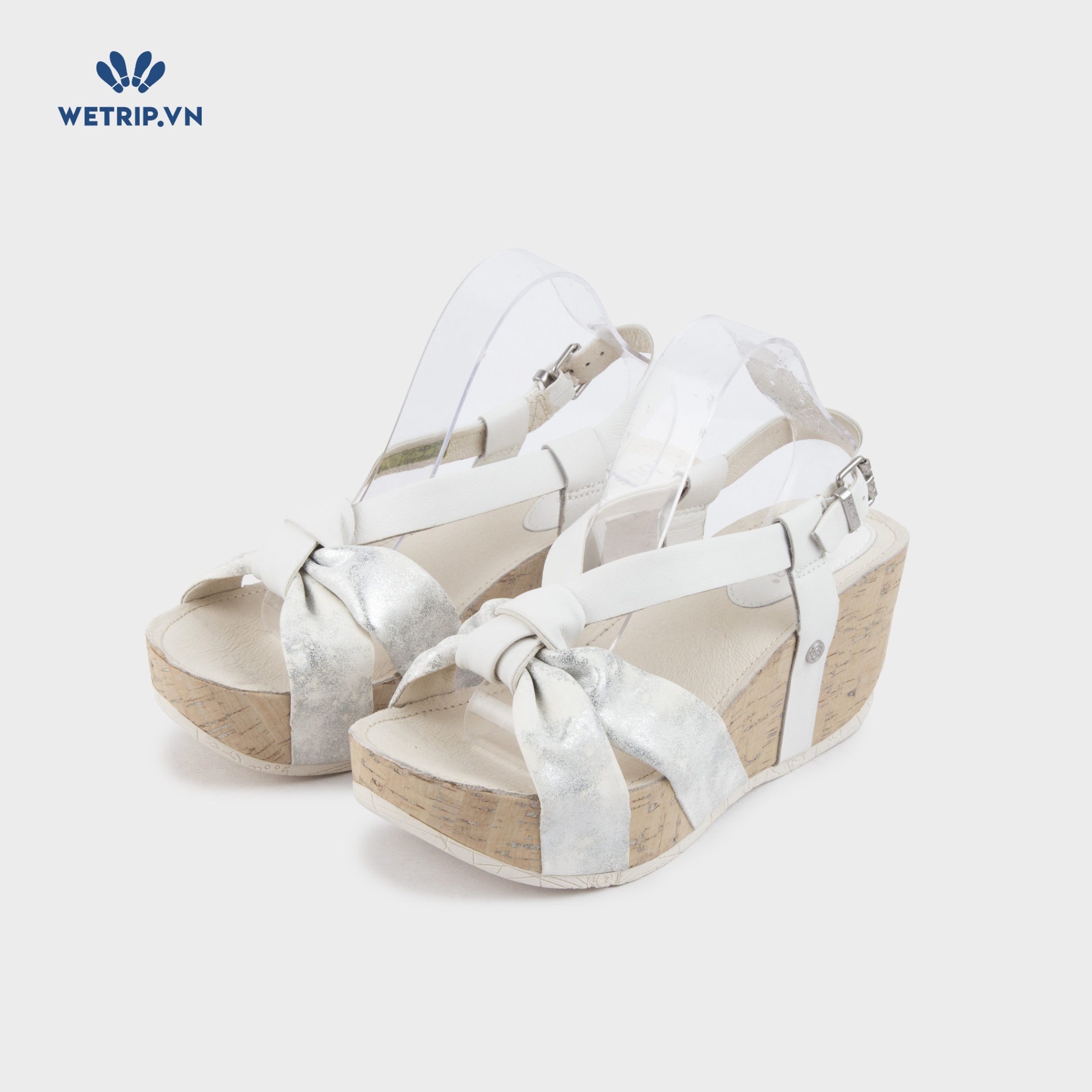 Sandal Xuồng Bussola (Ánh bạc pha kem) Mã SDX-BSL-136-D