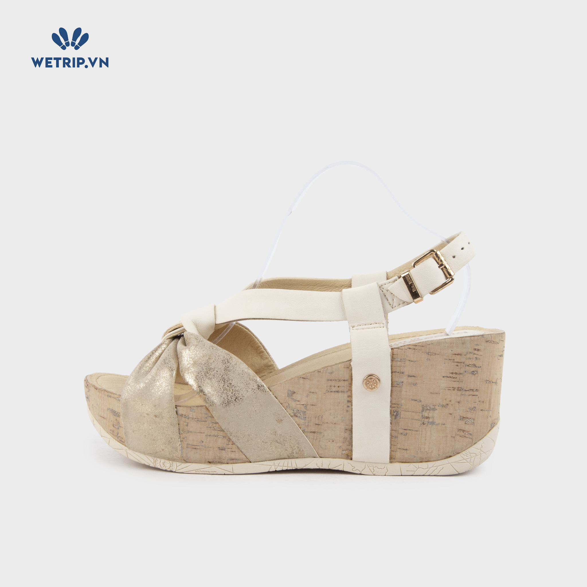 Sandal Xuồng Bussola (Ánh vàng pha be lót vàng) Mã SDX-BSL-136-C1