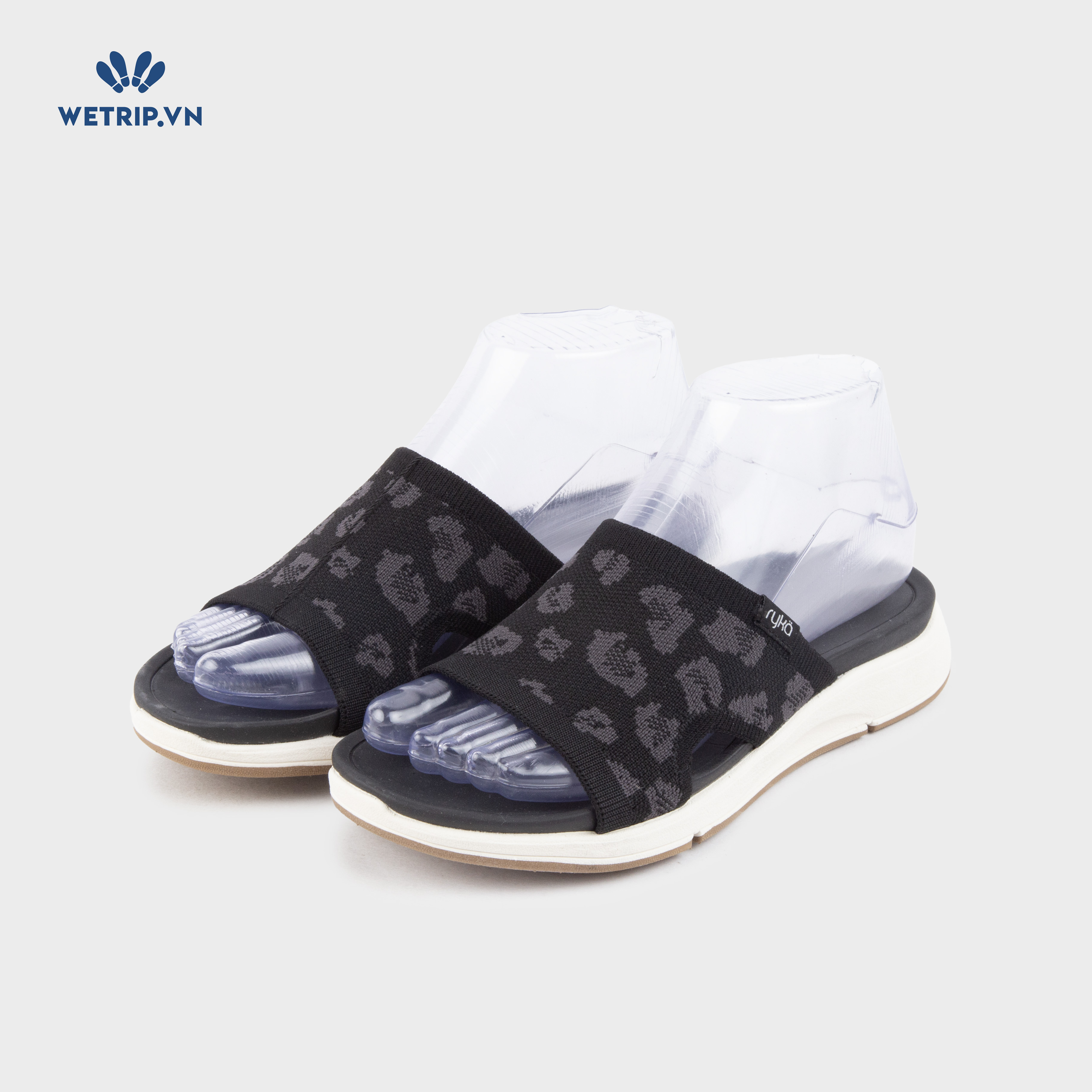 Sandal RYKA (Đen họa tiết) Mã SD-RYKA-001-D1