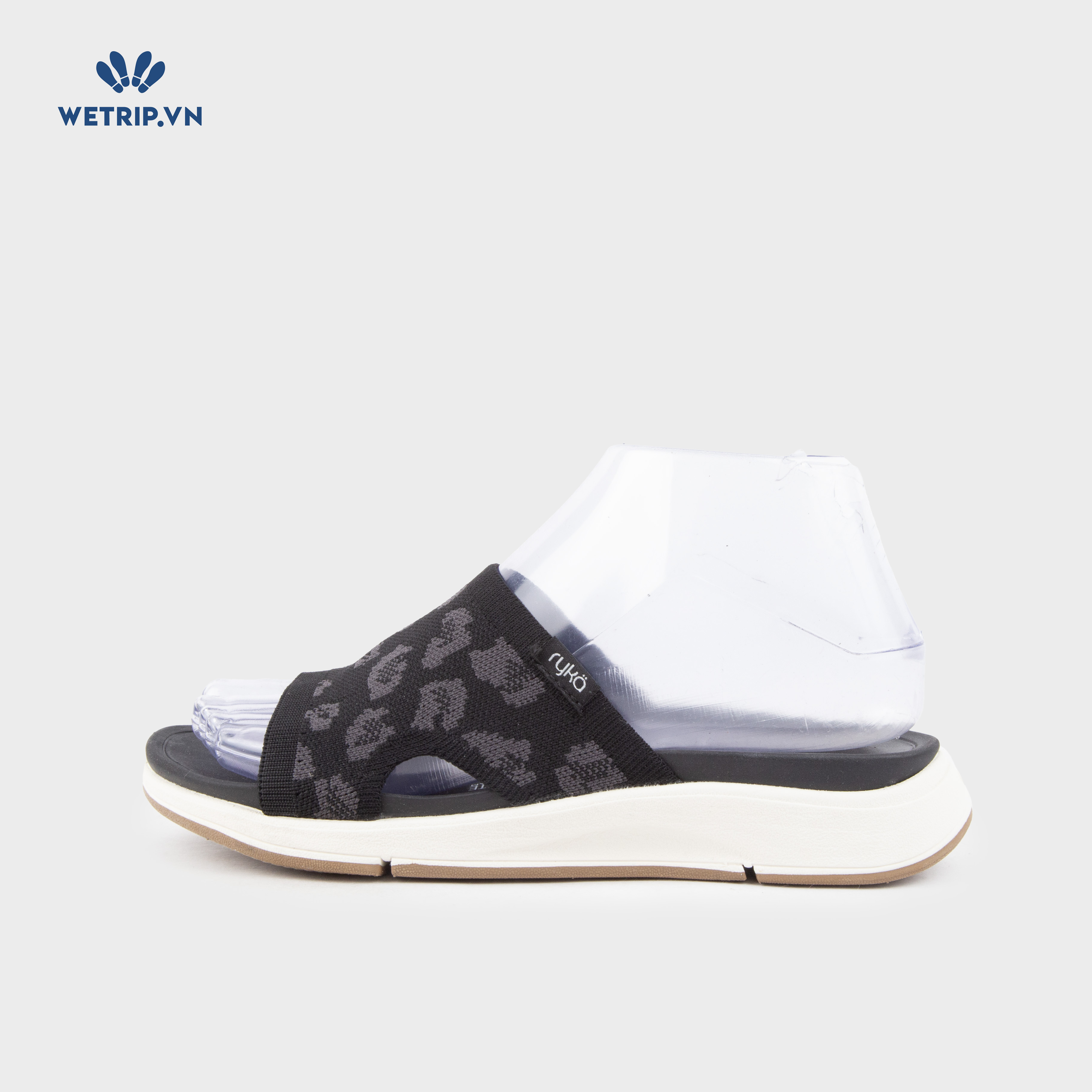 Sandal RYKA (Đen họa tiết) Mã SD-RYKA-001-D1