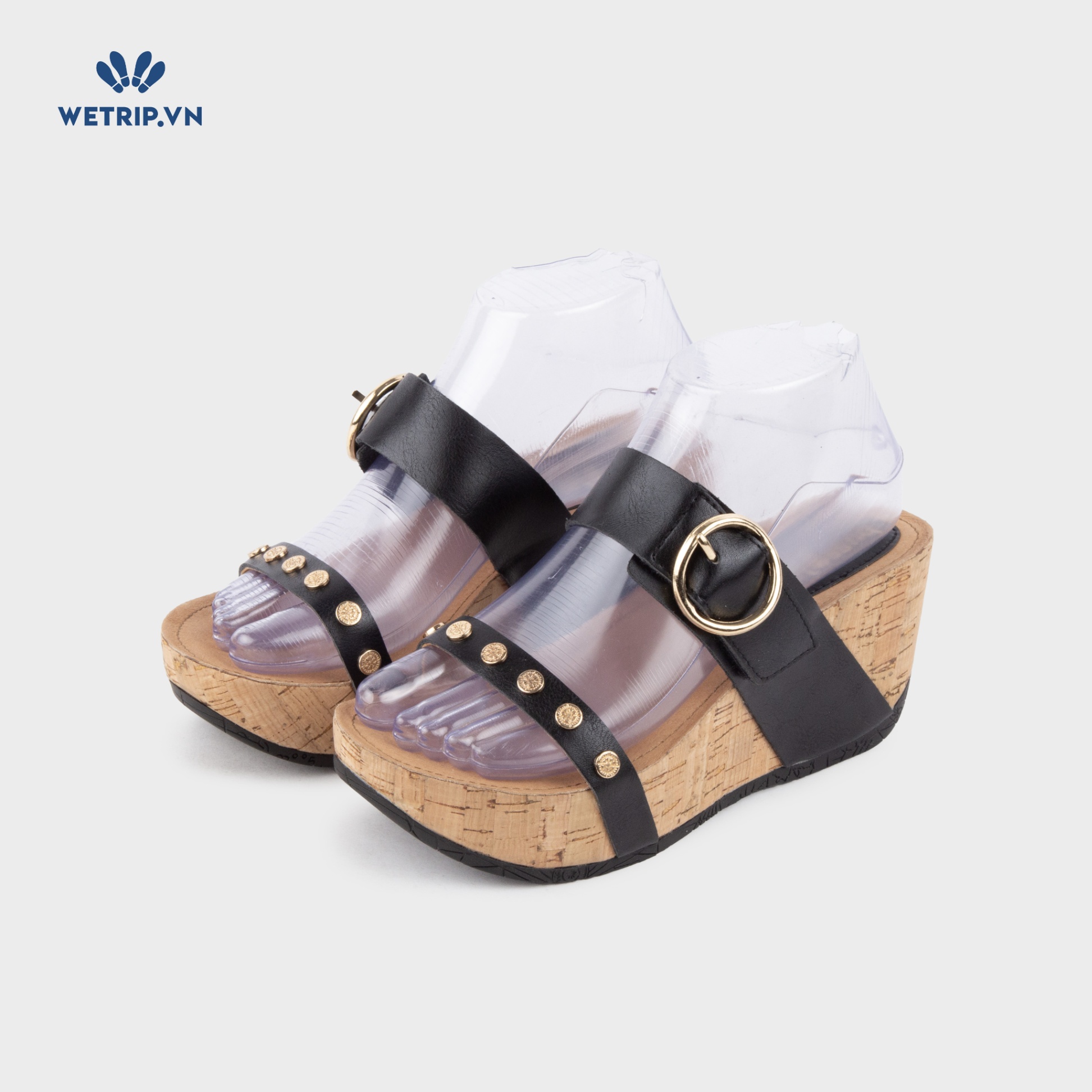 Sandal Xuồng Bussola (Đen đế cao) Mã SDX-BSL-137-A3