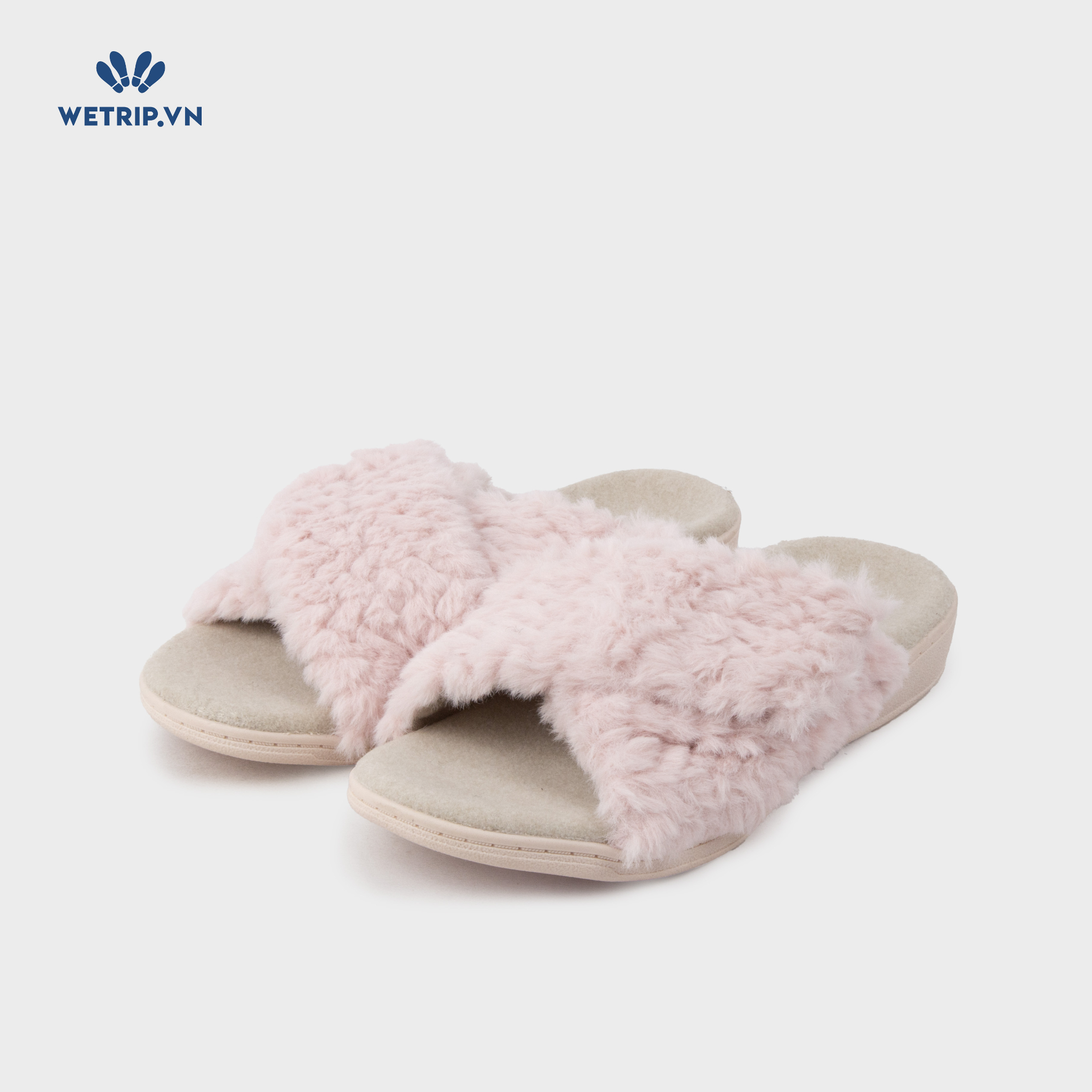 Sandal Vionic (Hồng nhạt - lông ) Mã SD-VINIC-017-B