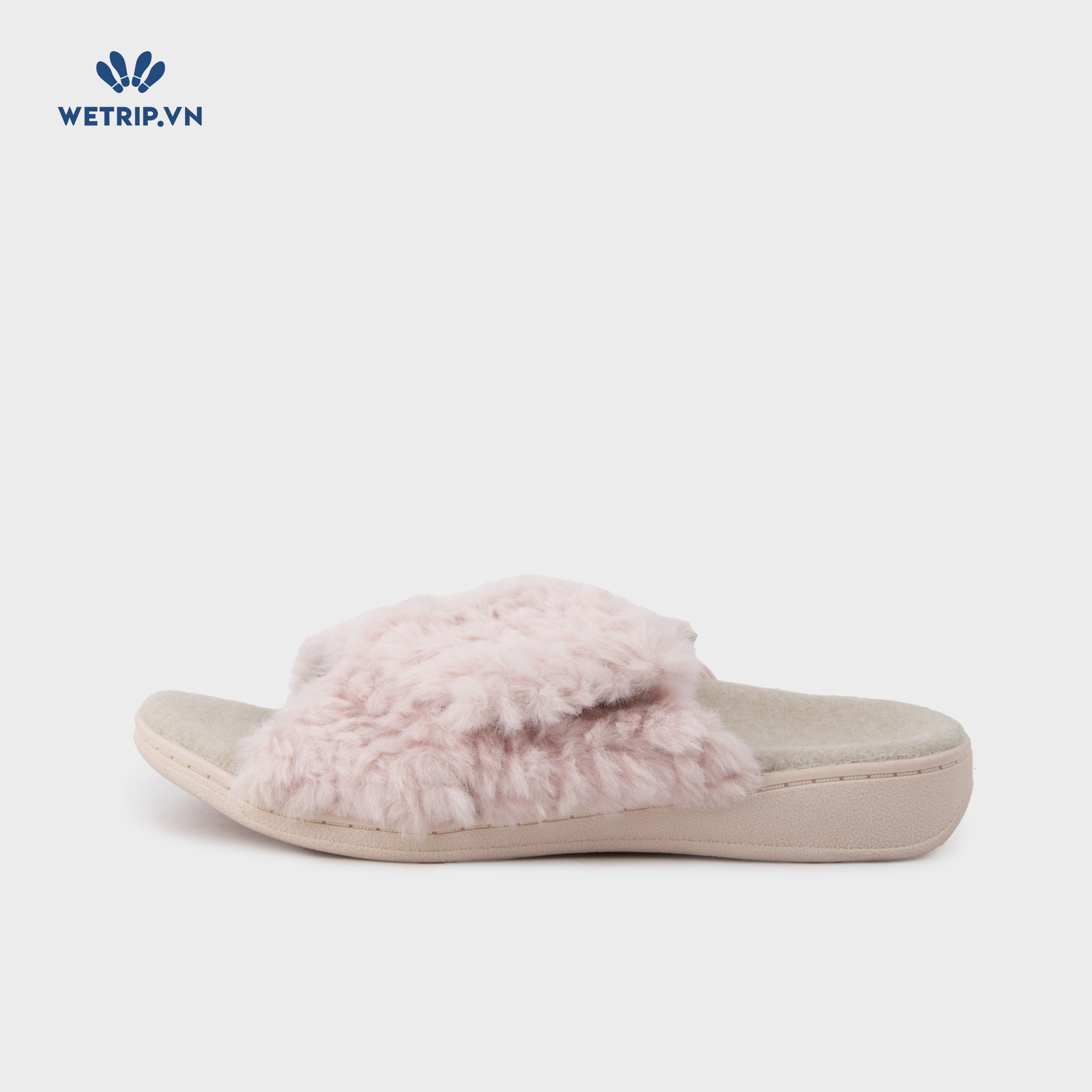 Sandal Vionic (Hồng nhạt - lông ) Mã SD-VINIC-017-B