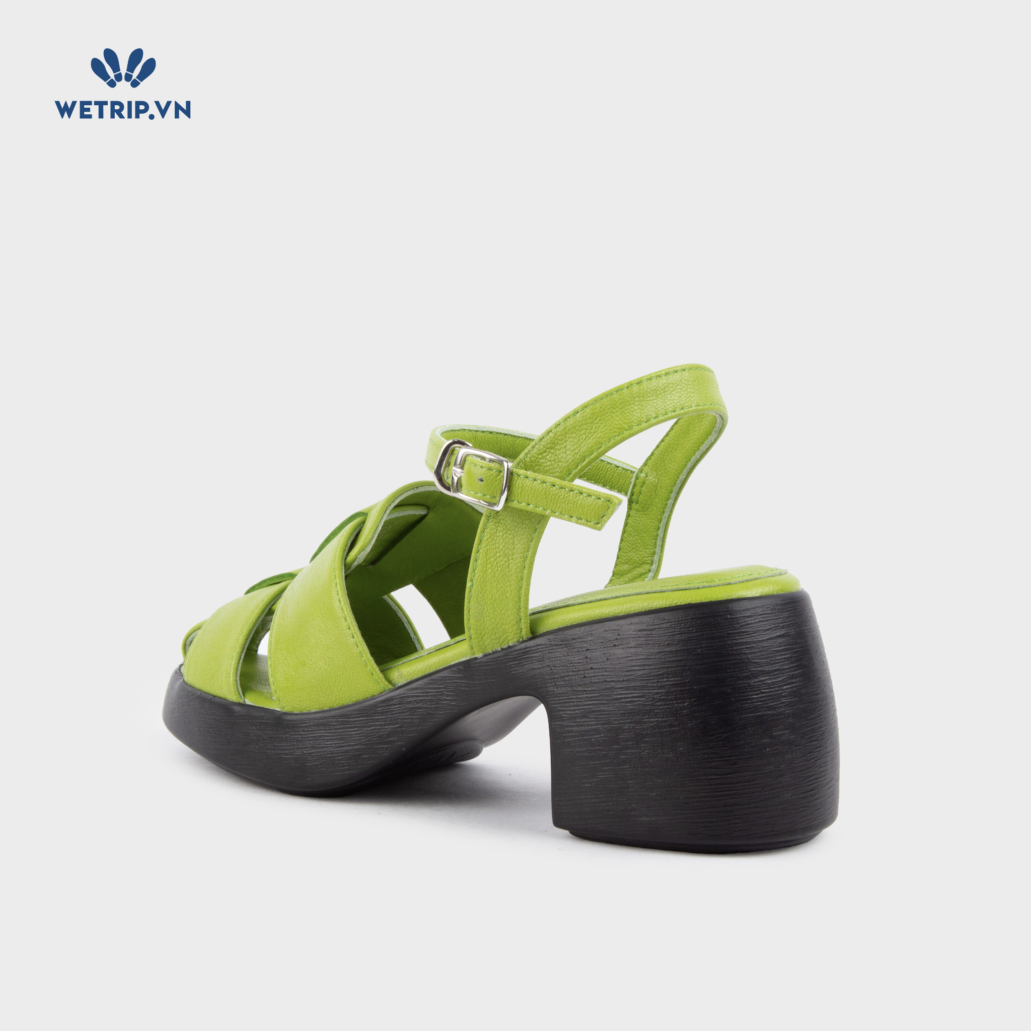 Sandal Cao Gót KUMOO ANISA Fisherman Sandal (Xanh Matcha) Mã SDCG-KUMO-010-D