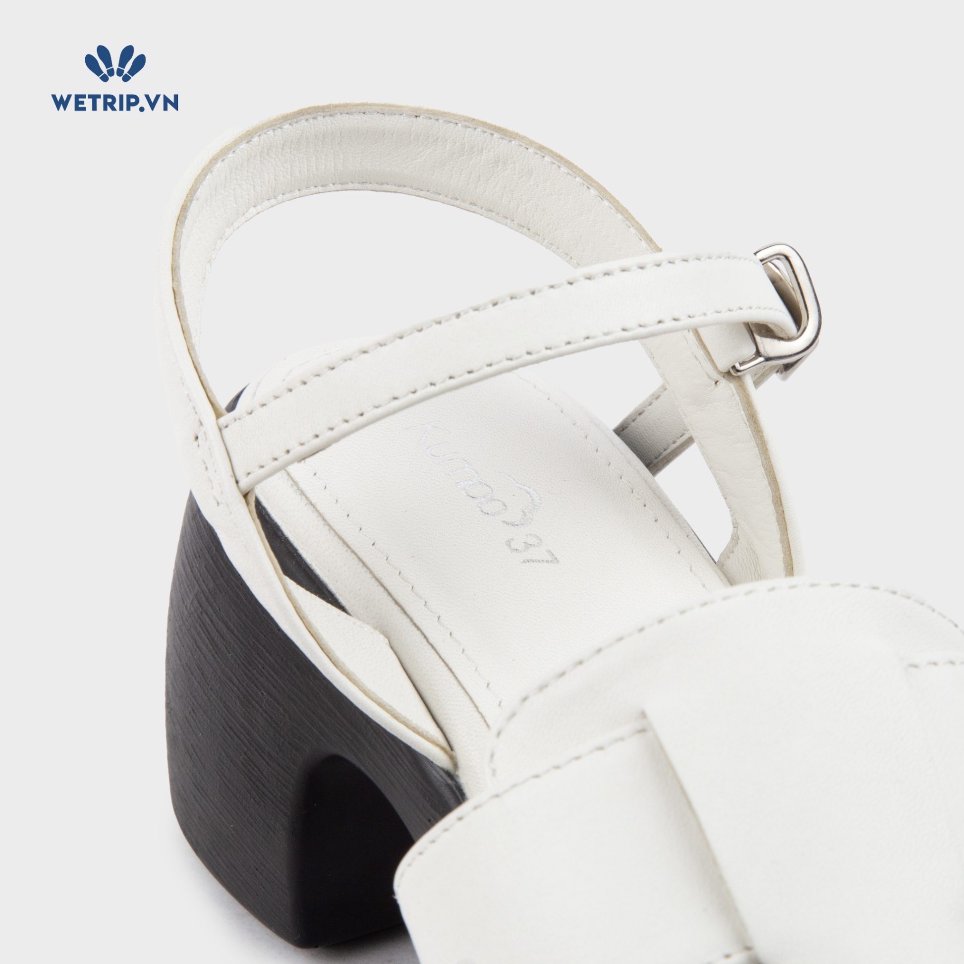 Sandal Cao Gót KUMOO ANISA Fisherman Sandal (Trắng) Mã SDCG-KUMO-010-C