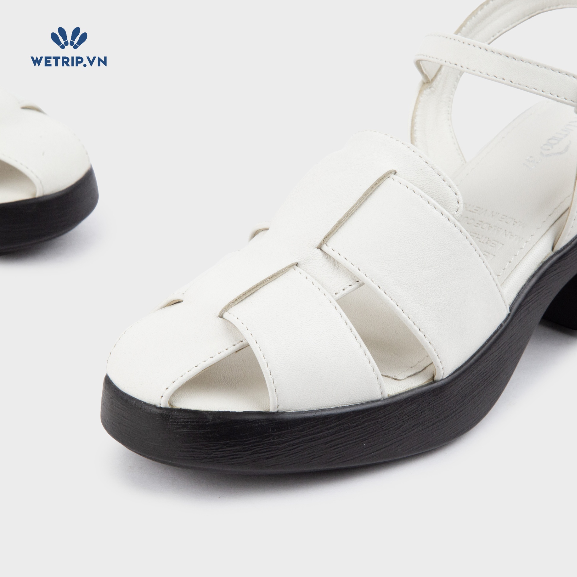 Sandal Cao Gót KUMOO ANISA Fisherman Sandal (Trắng) Mã SDCG-KUMO-010-C