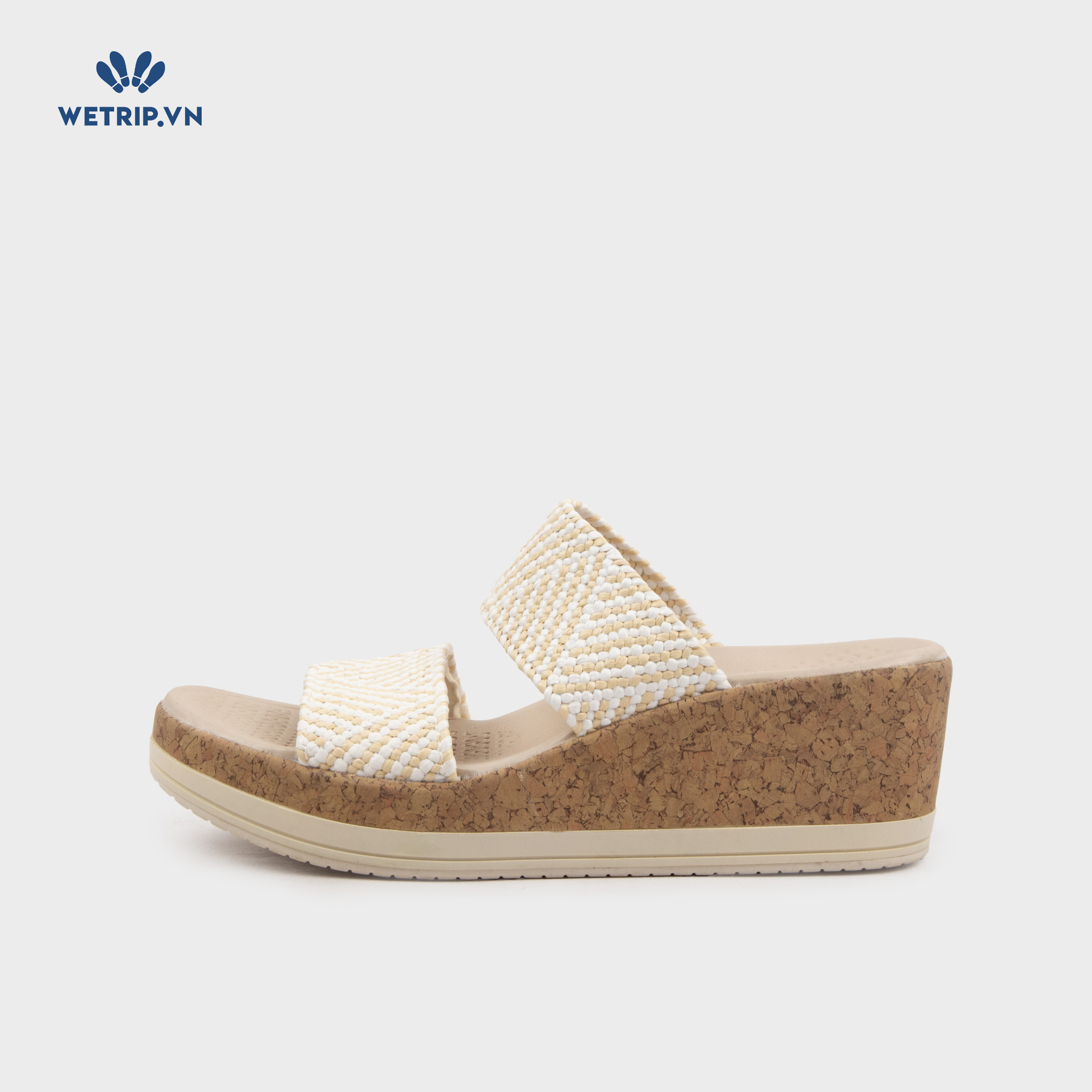 Sandal Xuồng Bzees (Trắng be) Mã SDX-BZE-007-D