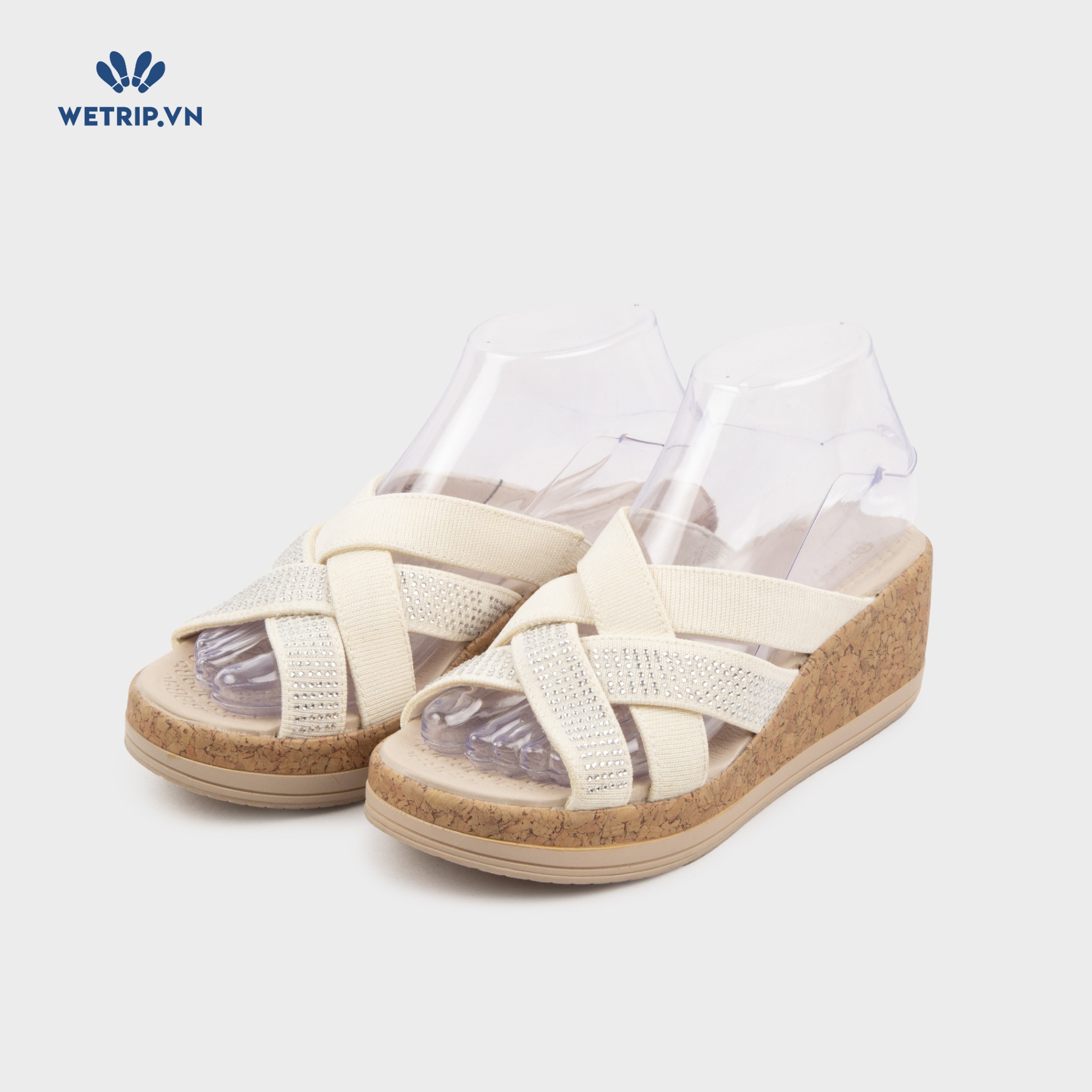 Sandal Xuồng Bzees (Kem) Mã SDX-BZE-005-A
