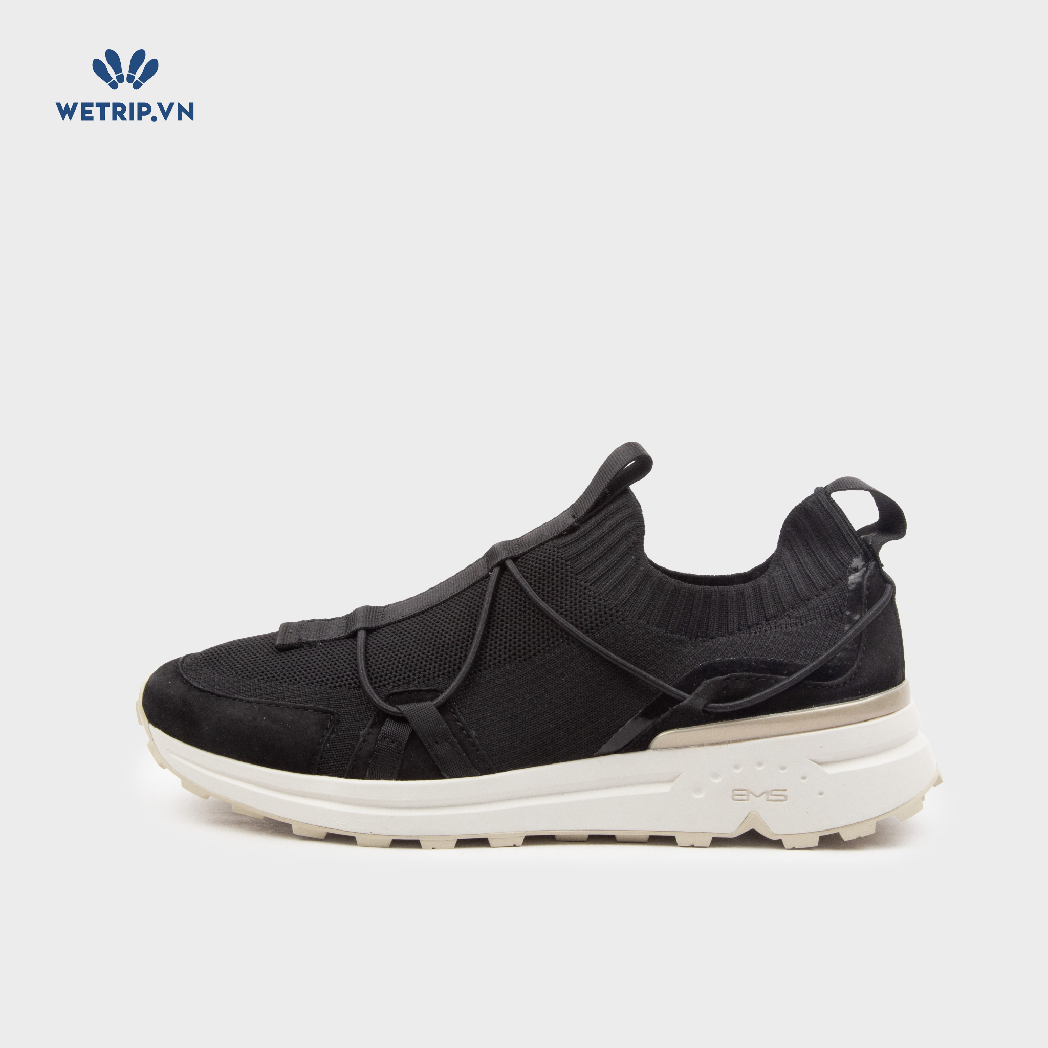 Slip-On Bussola (Đen đế trắng) Mã SLO-BSL-039-A