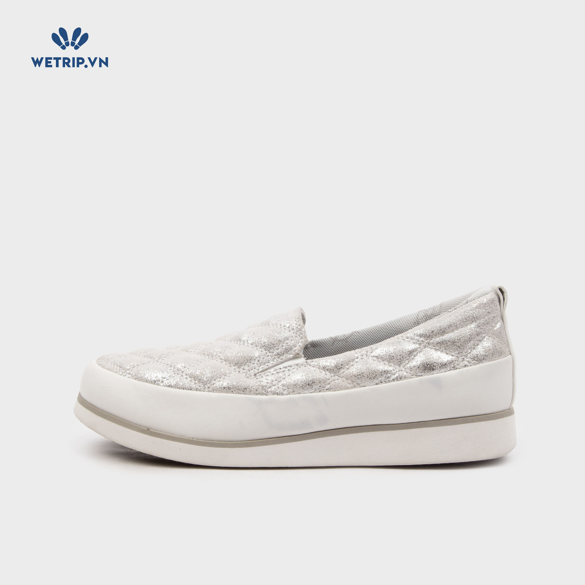 Slip-On Bussola (Ánh bạc pha trắng) Mã SLO-BSL-016-C