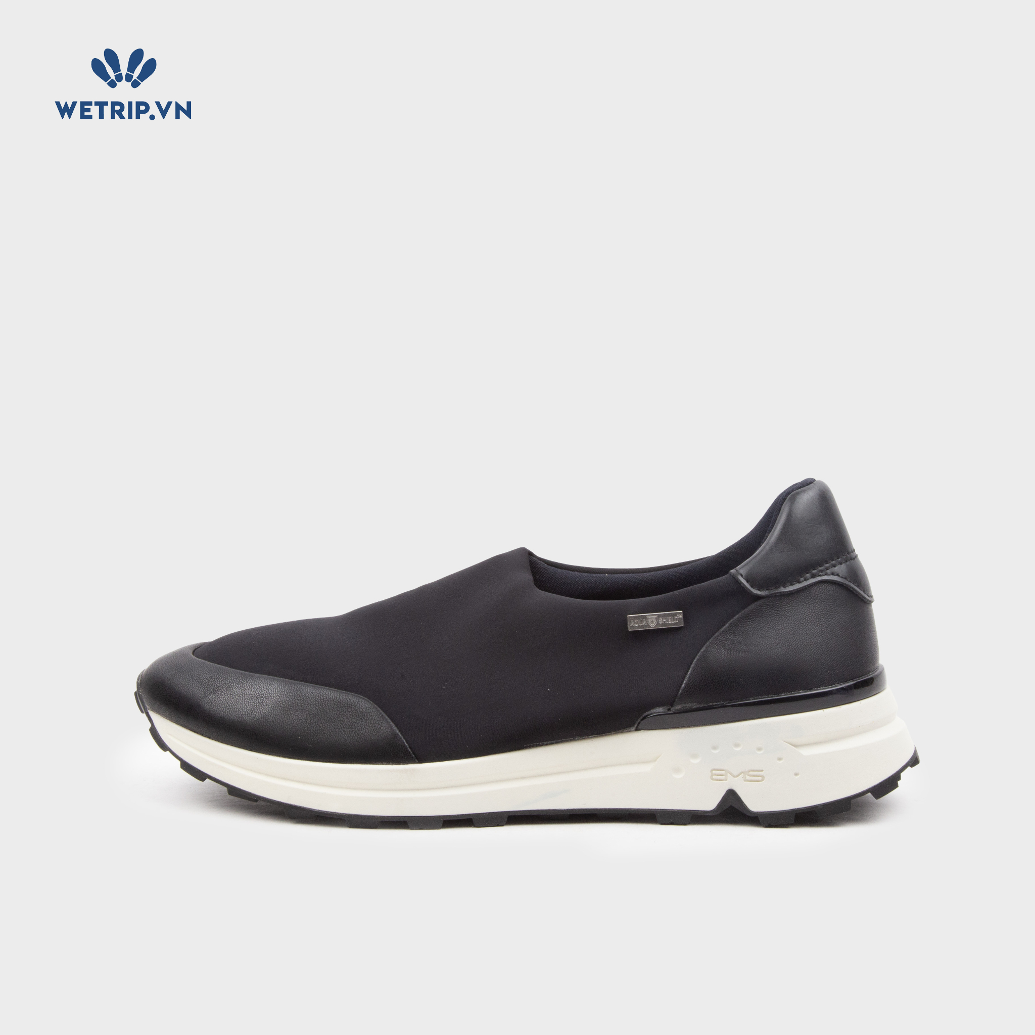 Slip-On Bussola (Đen đế trắng) Mã SLO-BSL-029-A2