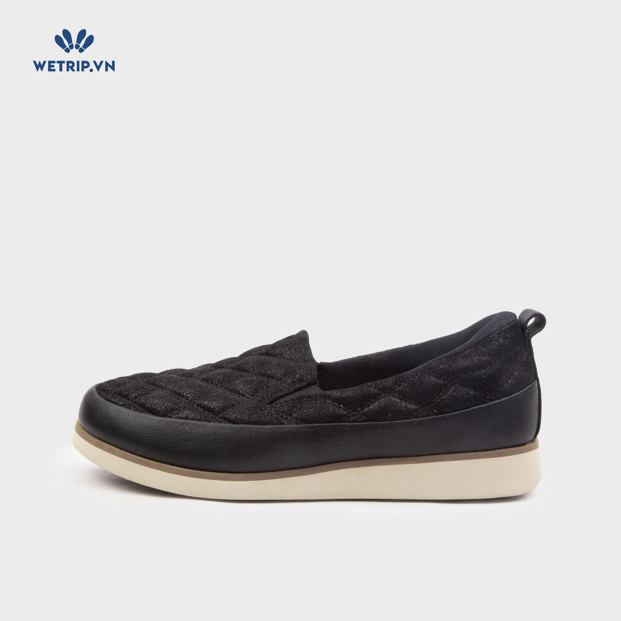 Slip-On Bussola (Đen đế đen pha trắng) Mã SLO-BSL-016-A