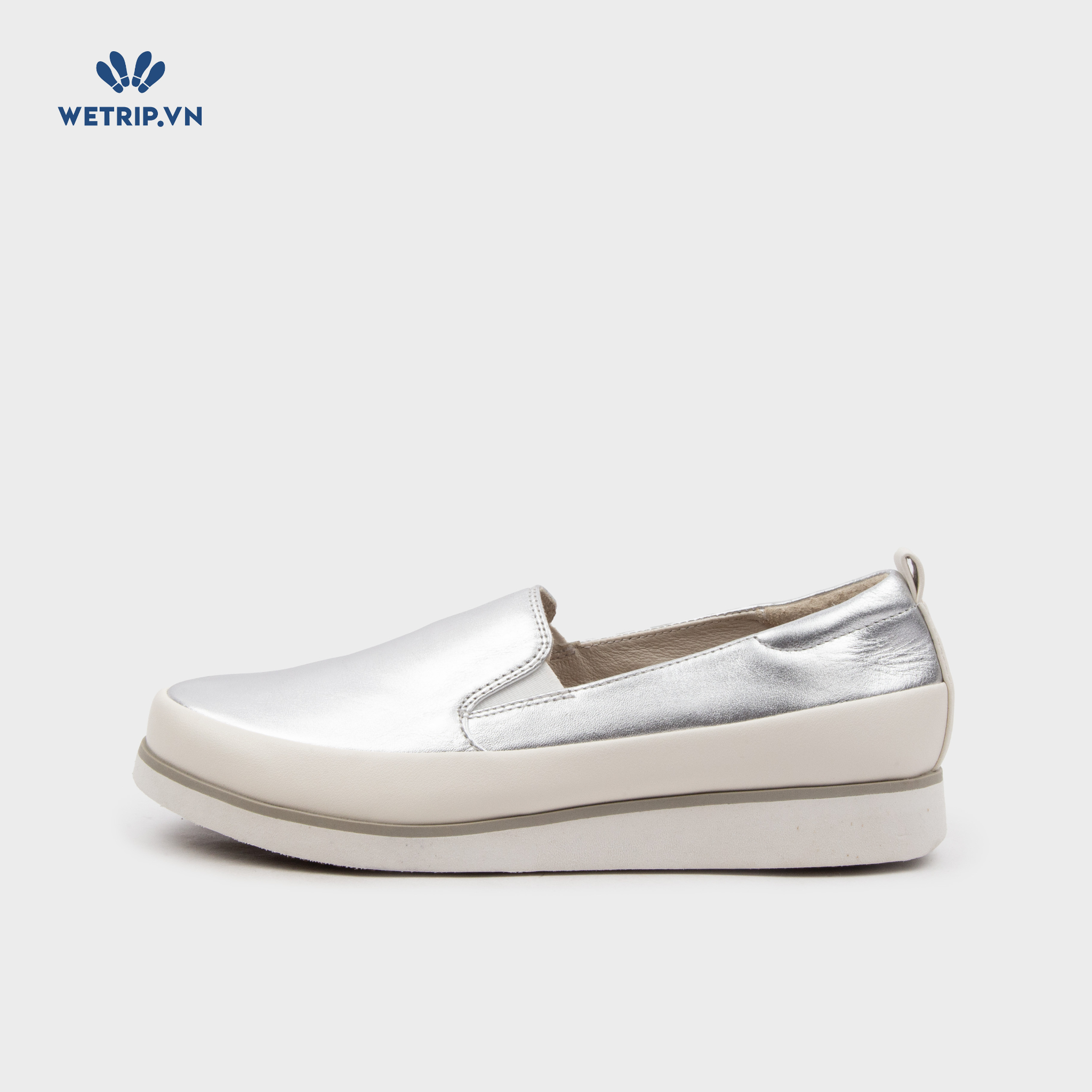 Slip-On Bussola (Da bạc đế chỉ xám) Mã SLO-BSL-013-D2