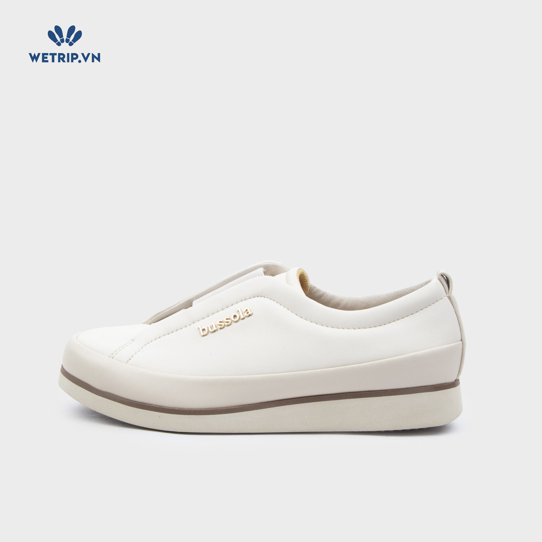 Slip-On Bussola (Trắng) Mã SLO-BSL-034-A