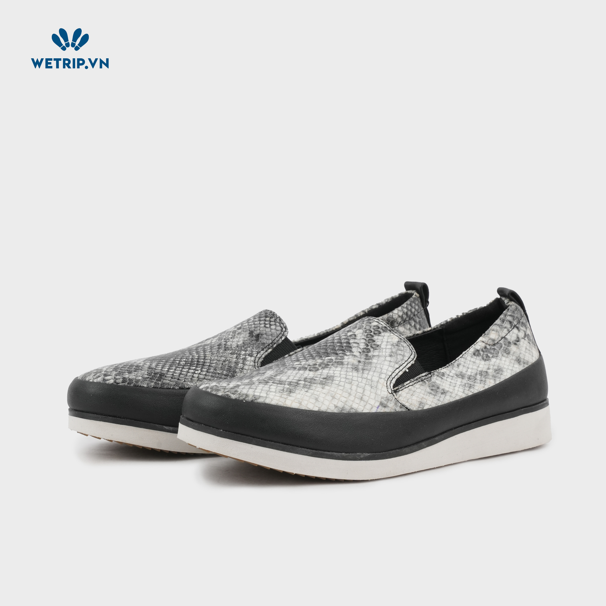 Slip-On Bussola (Da rắn viền đen) Mã SLO-BSL-013-A2