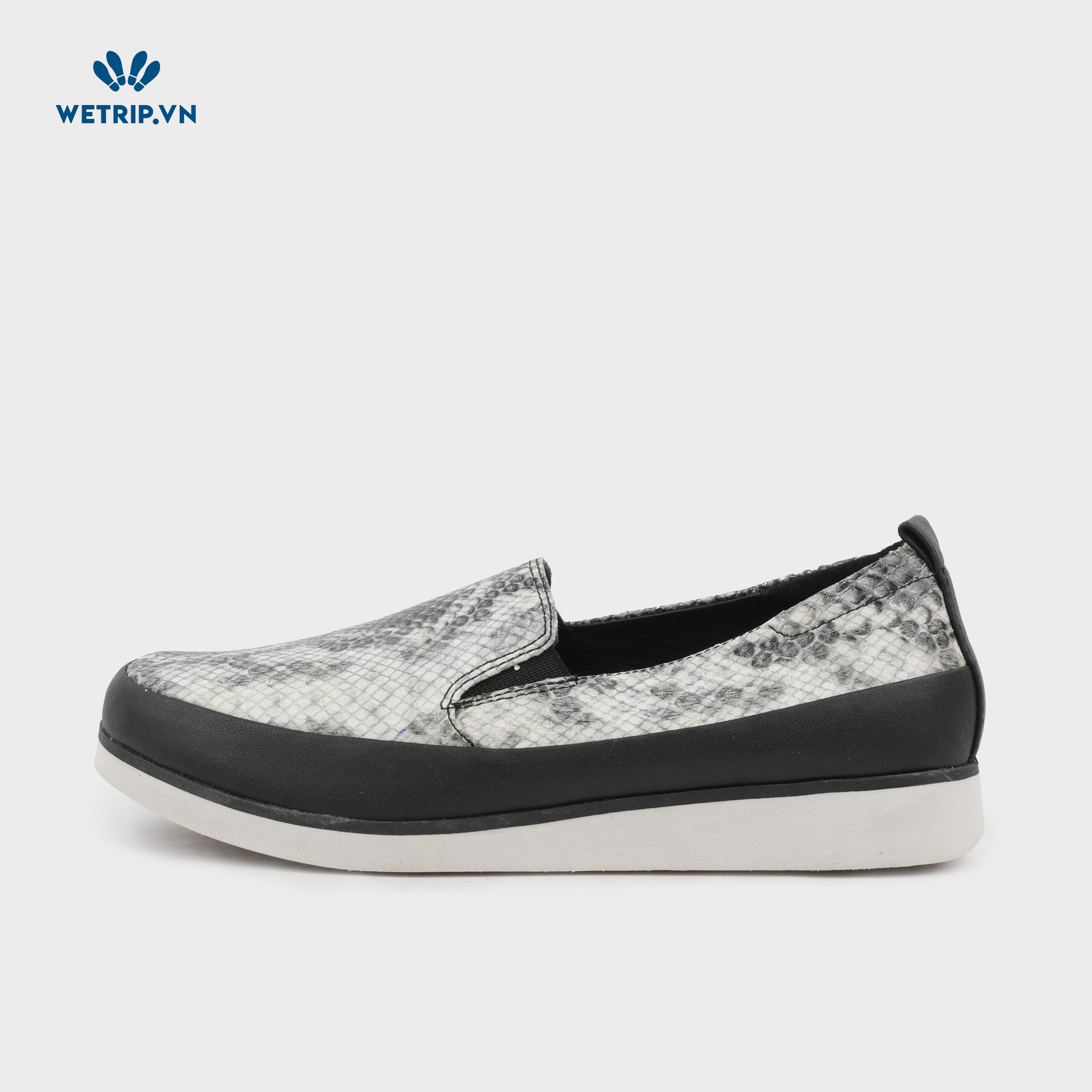 Slip-On Bussola (Da rắn viền đen) Mã SLO-BSL-013-A2