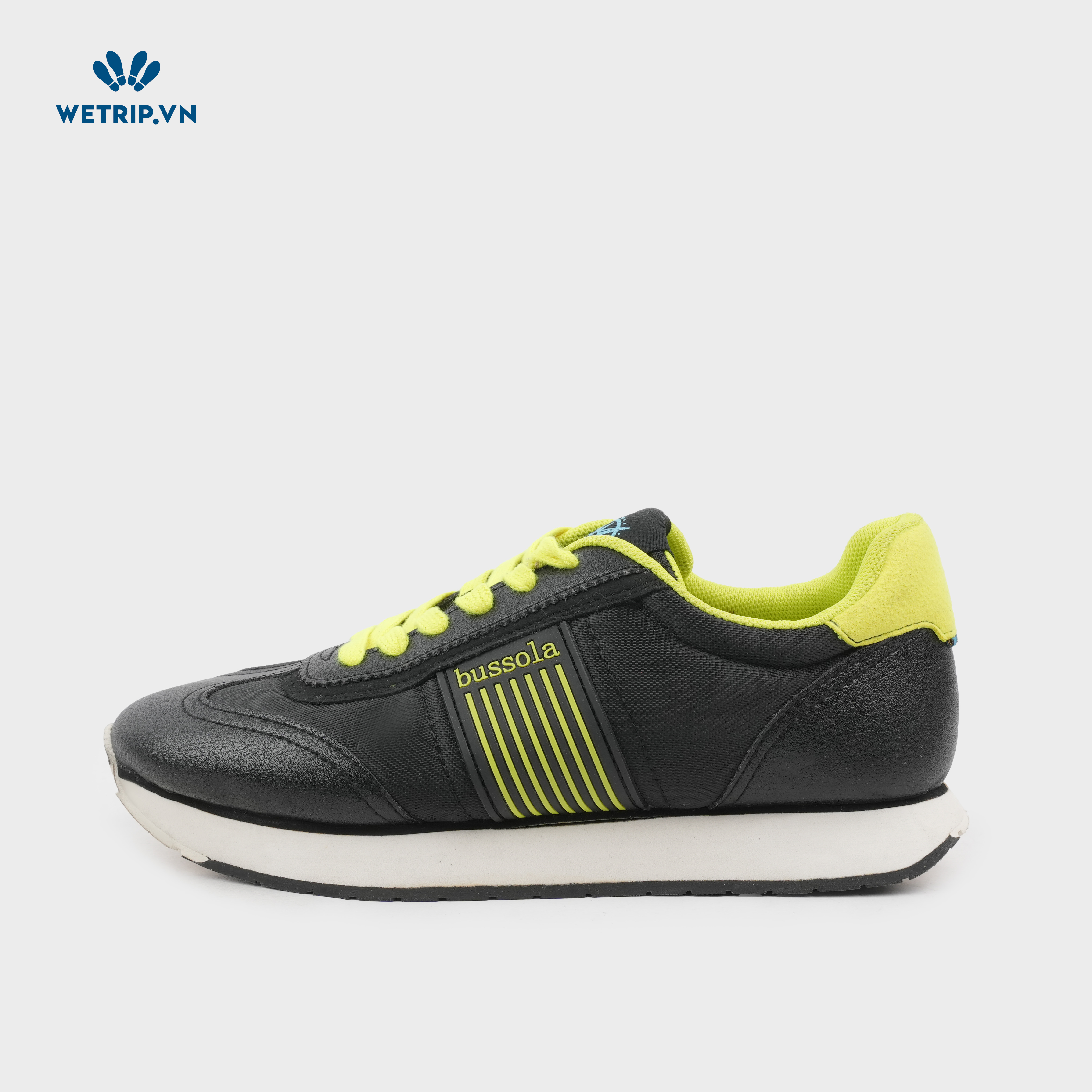Sneaker Bussola (Đen gót xanh đế kem) Mã SN-BSL-083-B2