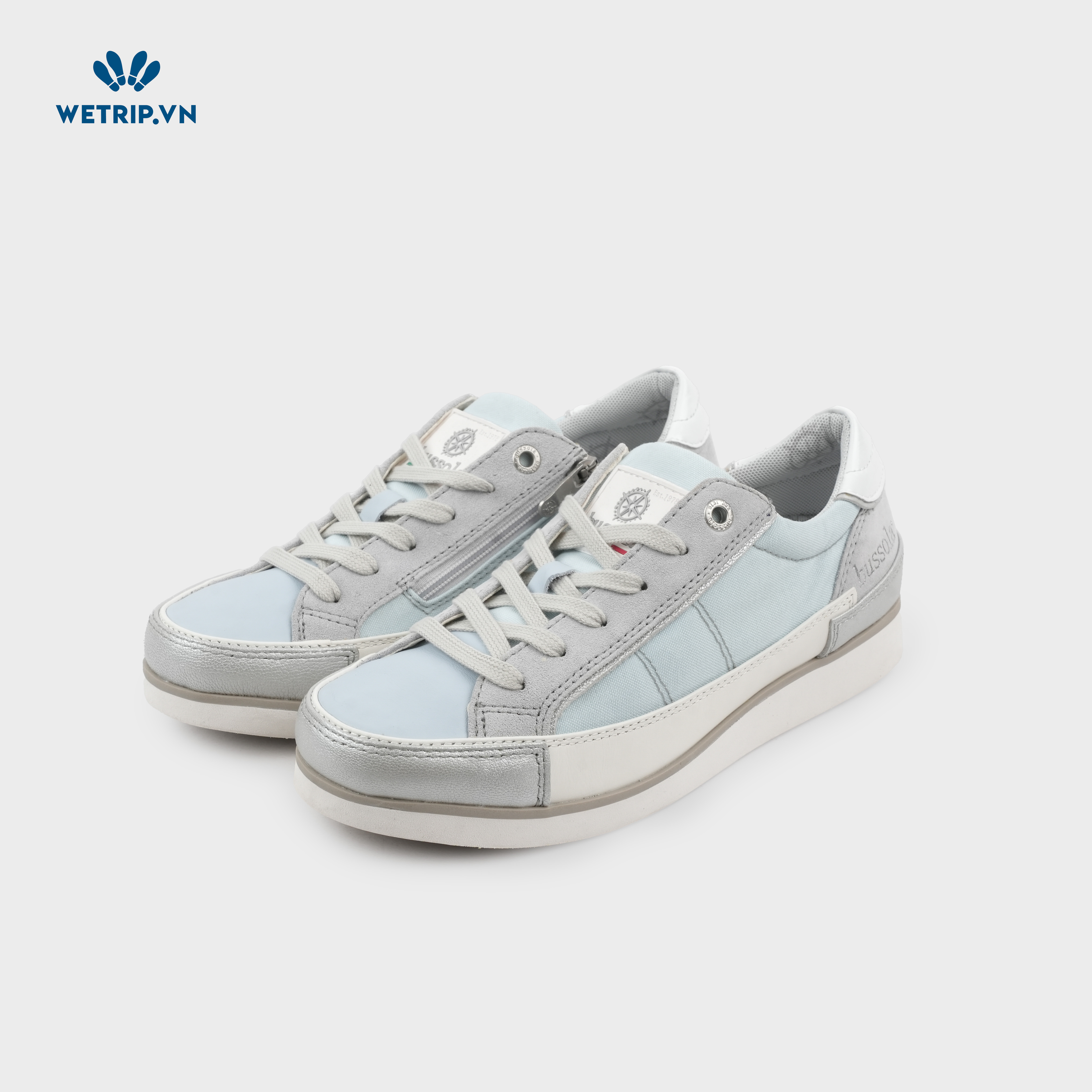 Sneaker Bussola (Xanh pha ghi) Mã SN-BSL-091-C