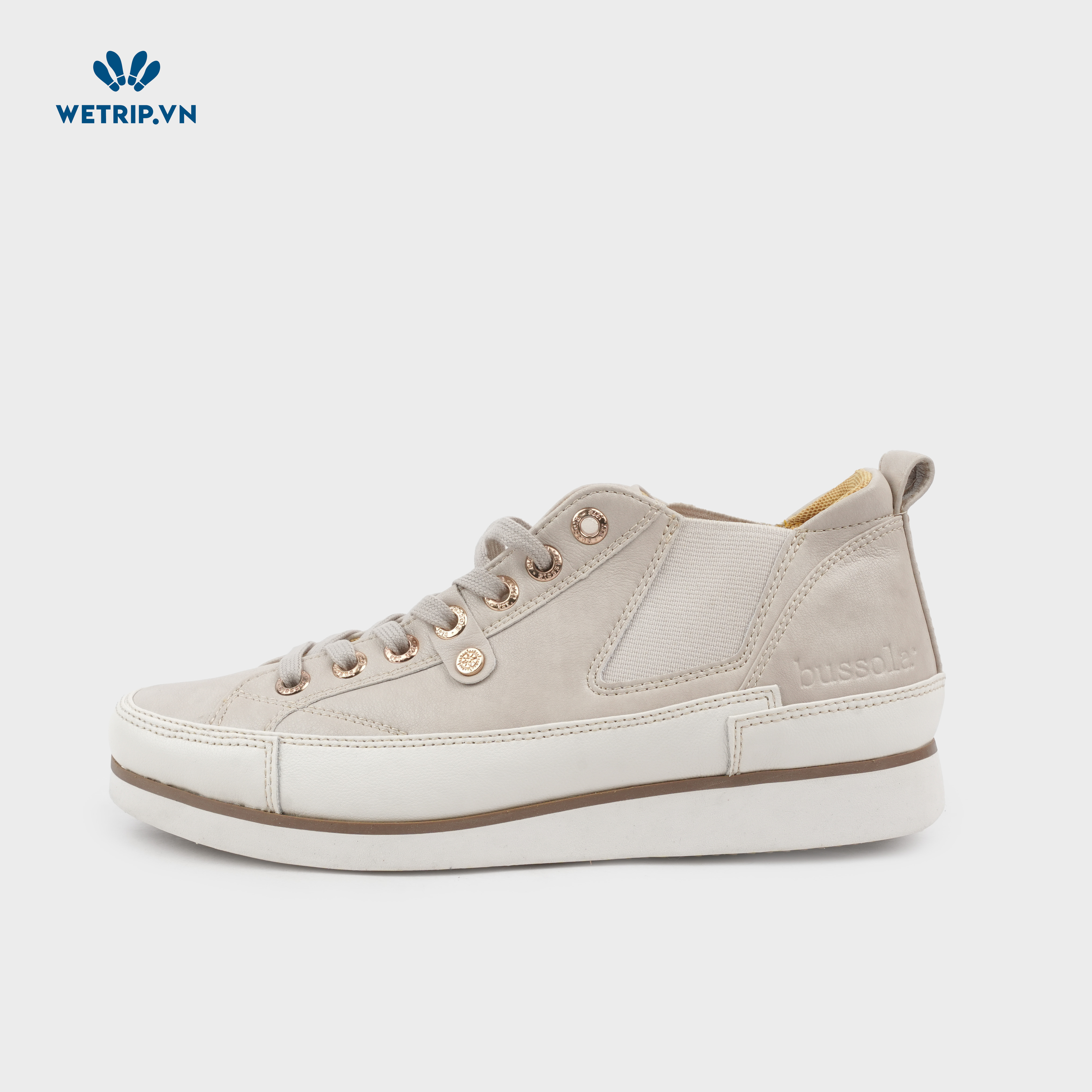 Sneaker Bussola (Kem be nhạt) Mã SN-BSL-079-A3