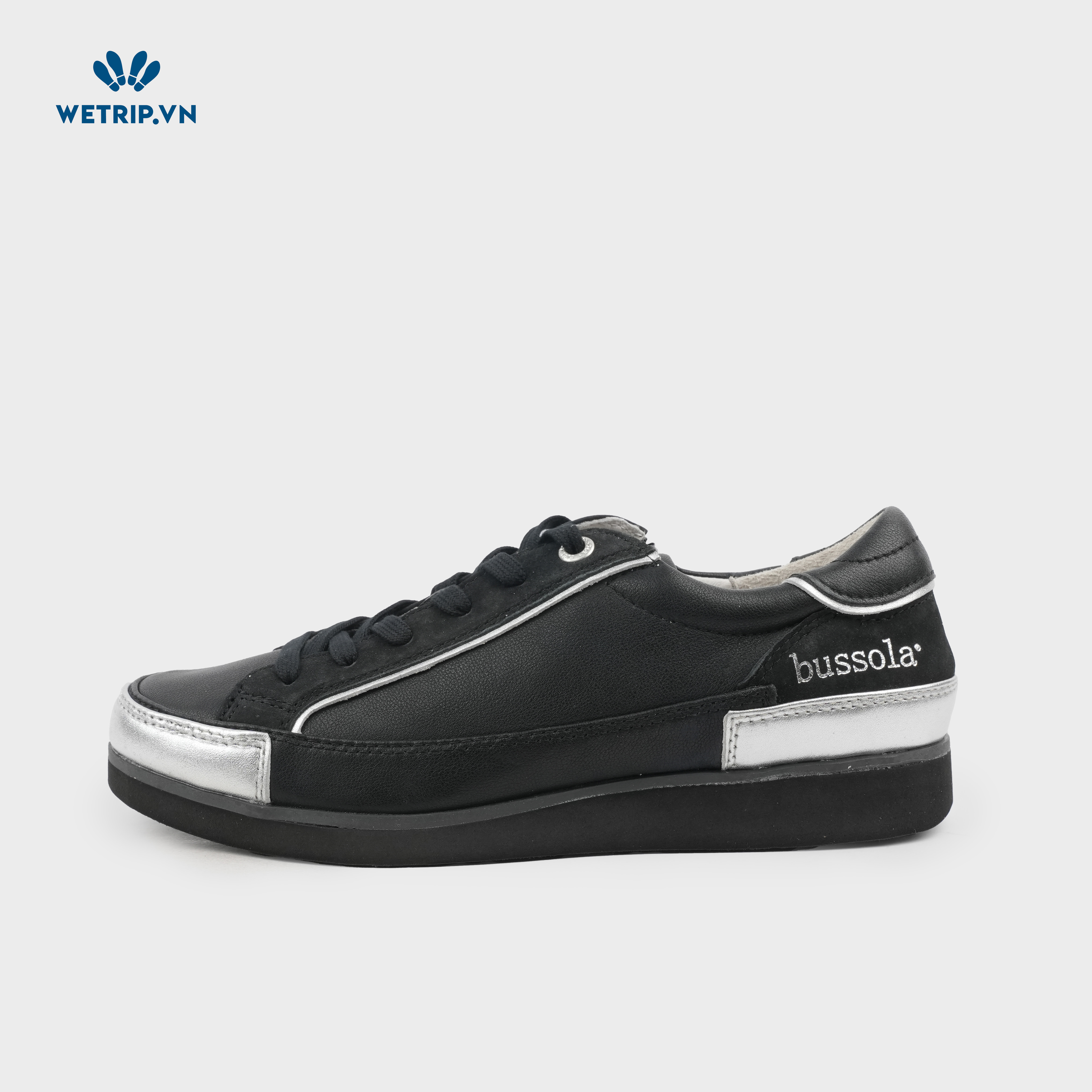 Sneaker Bussola (Đen pha ánh bạc) Mã SN-BSL-090-A