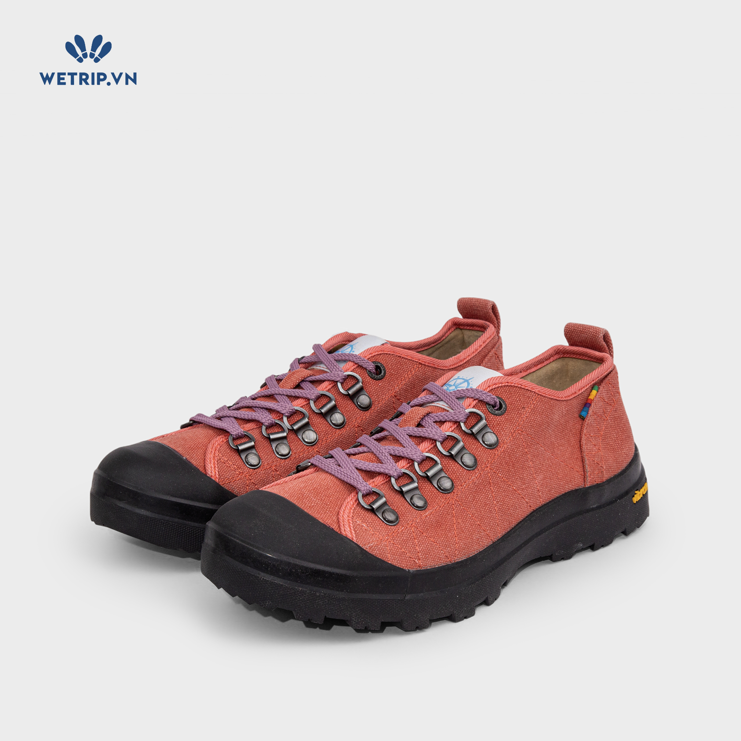 Sneaker Bussola (Hồng đế đen) Mã SN-BSL-136-C