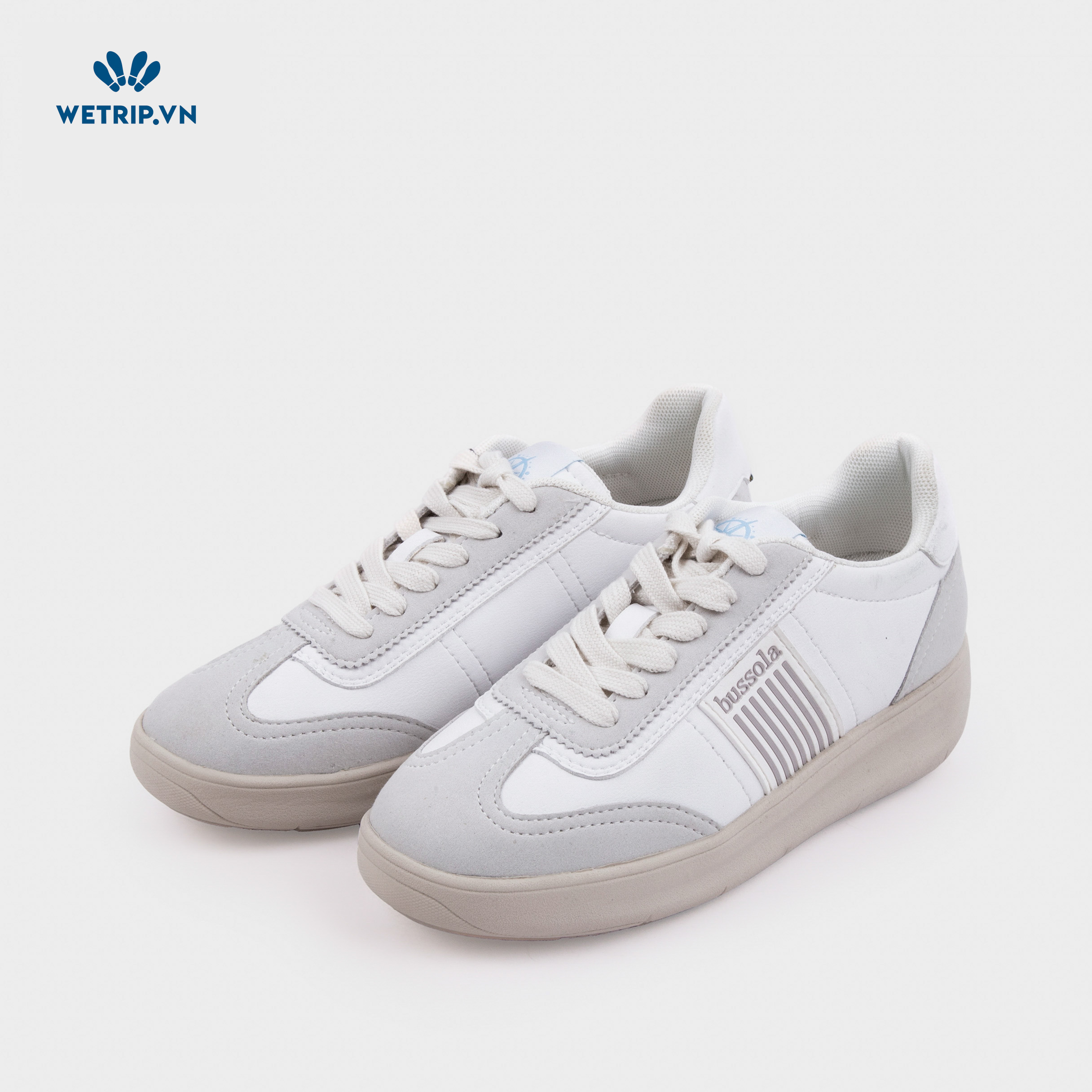 Sneaker Bussola (Trắng pha ghi đế EVA trắng) Mã SN-BSL-083-A1