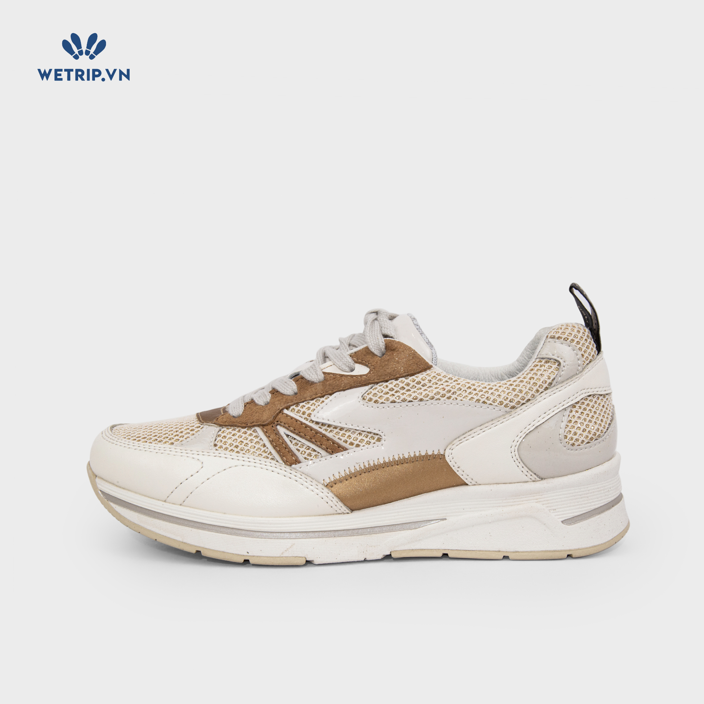 Sneaker Bussola (Vàng kim tuyến pha nâu) Mã SN-BSL-123-A