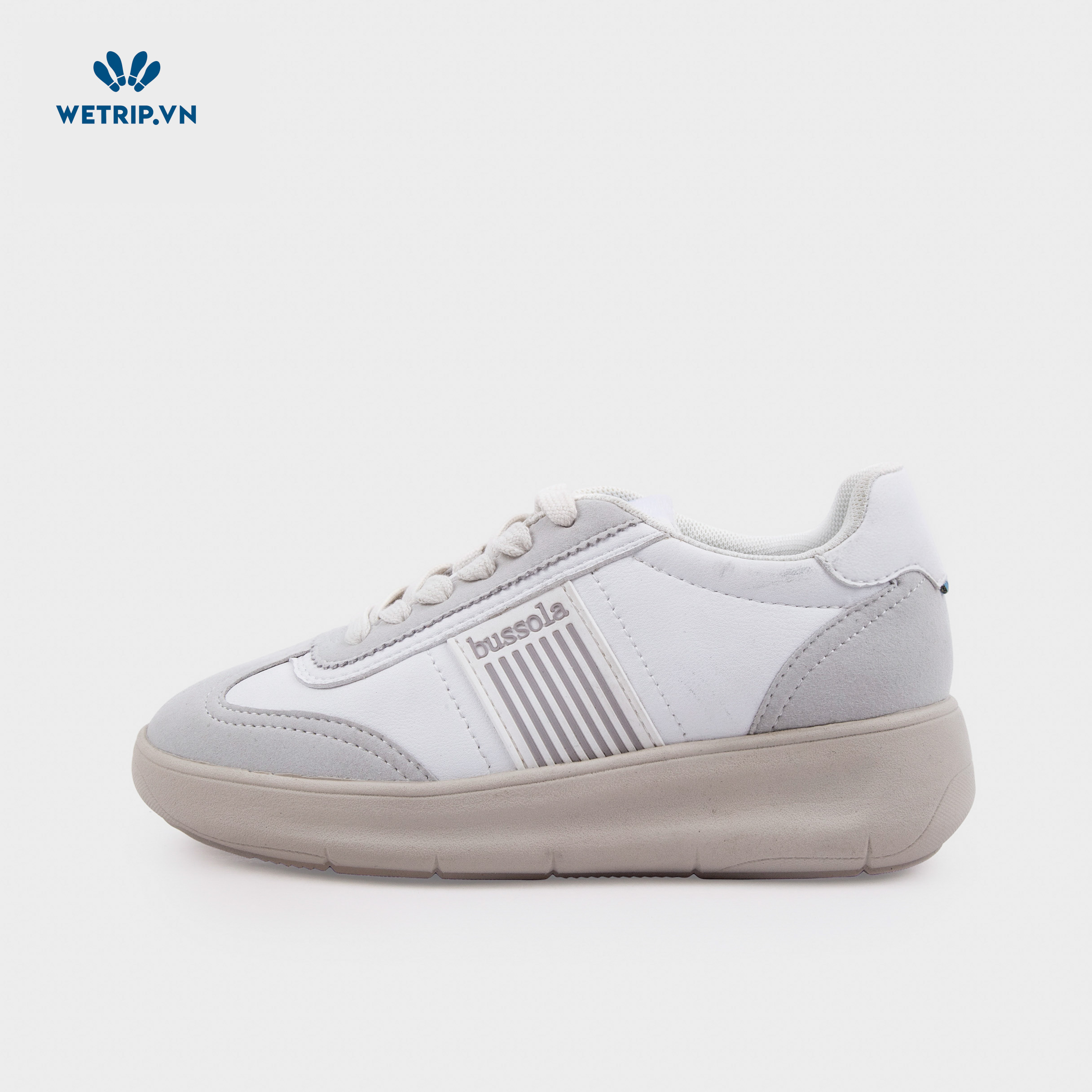 Sneaker Bussola (Trắng pha ghi đế EVA trắng) Mã SN-BSL-083-A1