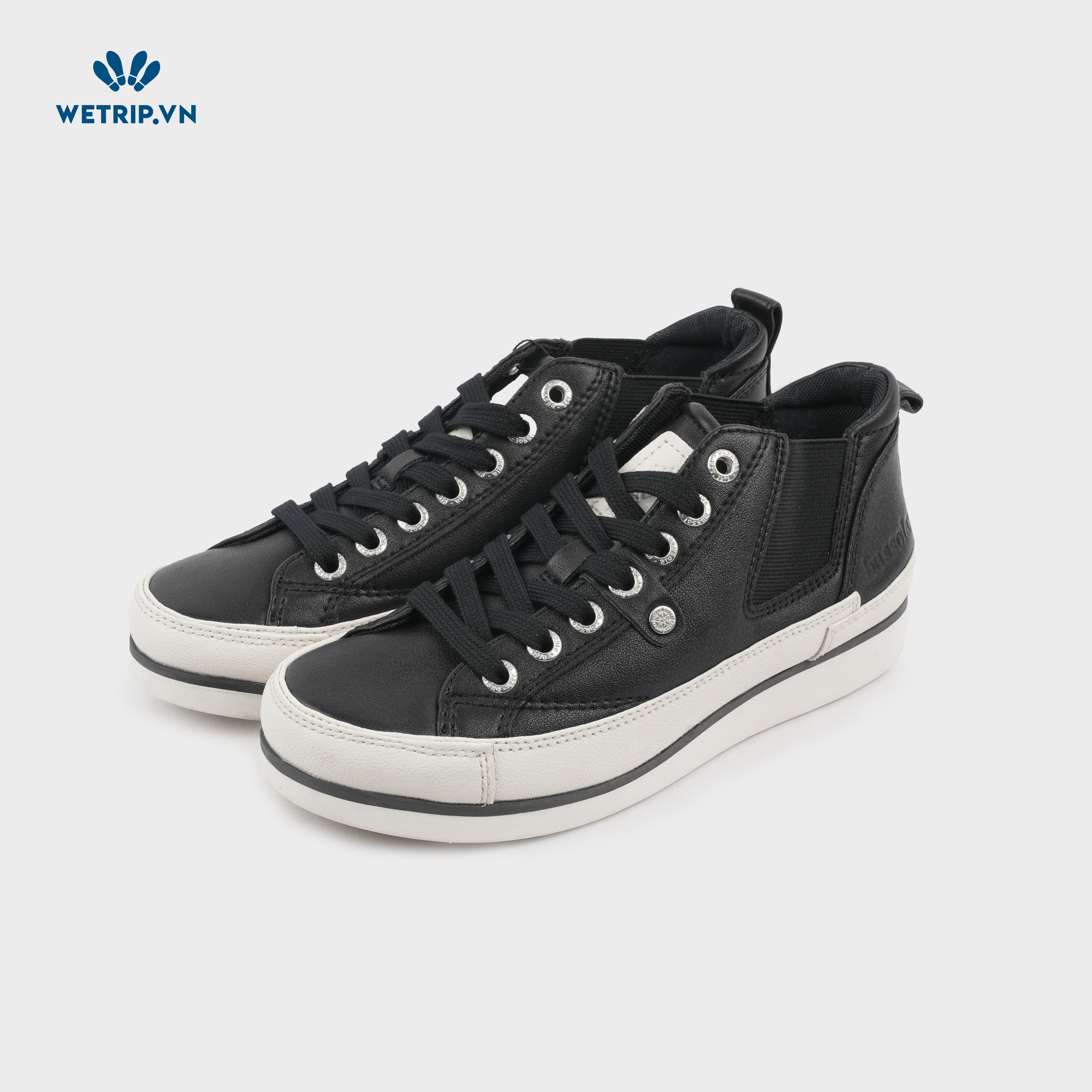 Sneaker Bussola (Đen đế trắng) Mã SN-BSL-079-C1