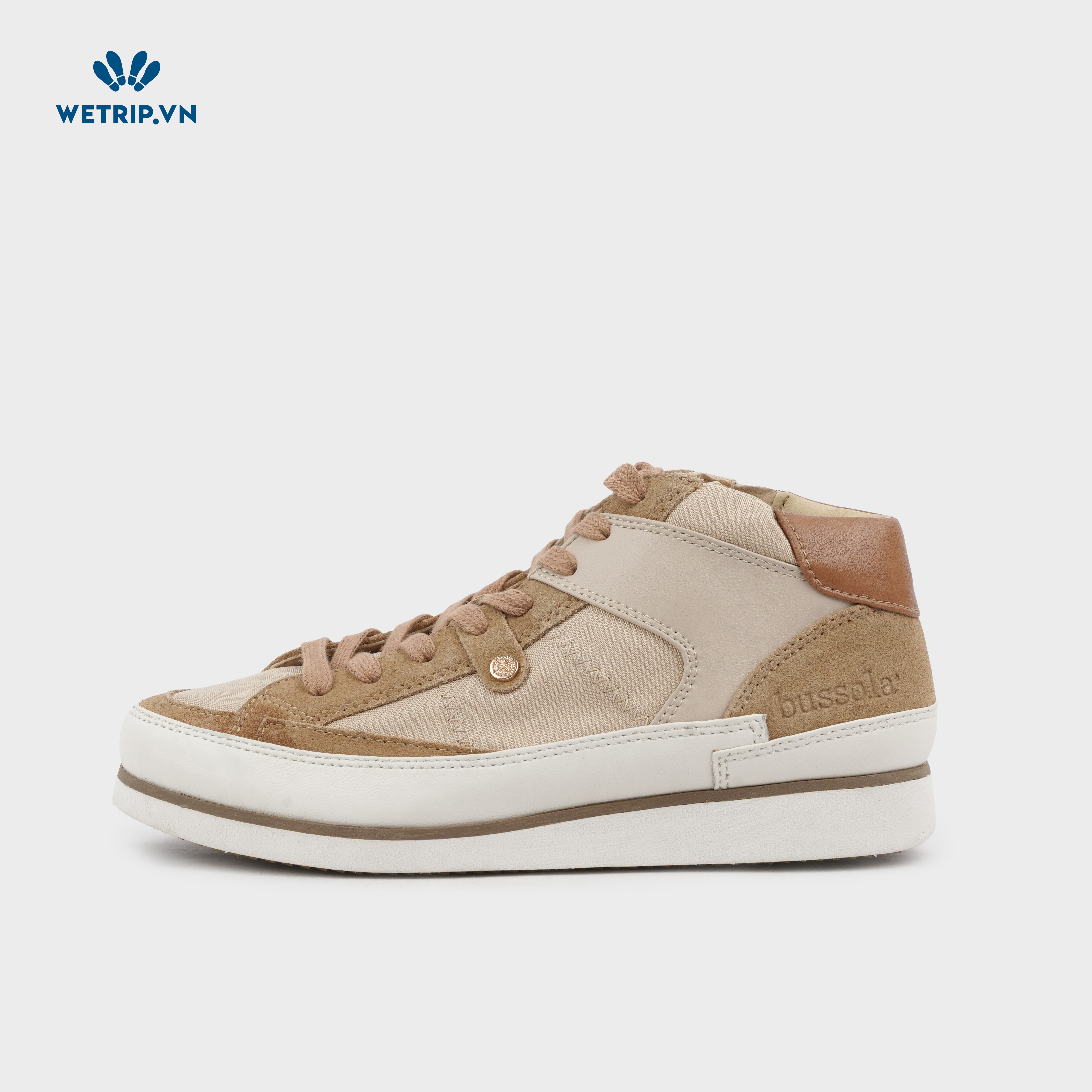 Sneaker Bussola (Be pha nâu) Mã SN-BSL-103-D