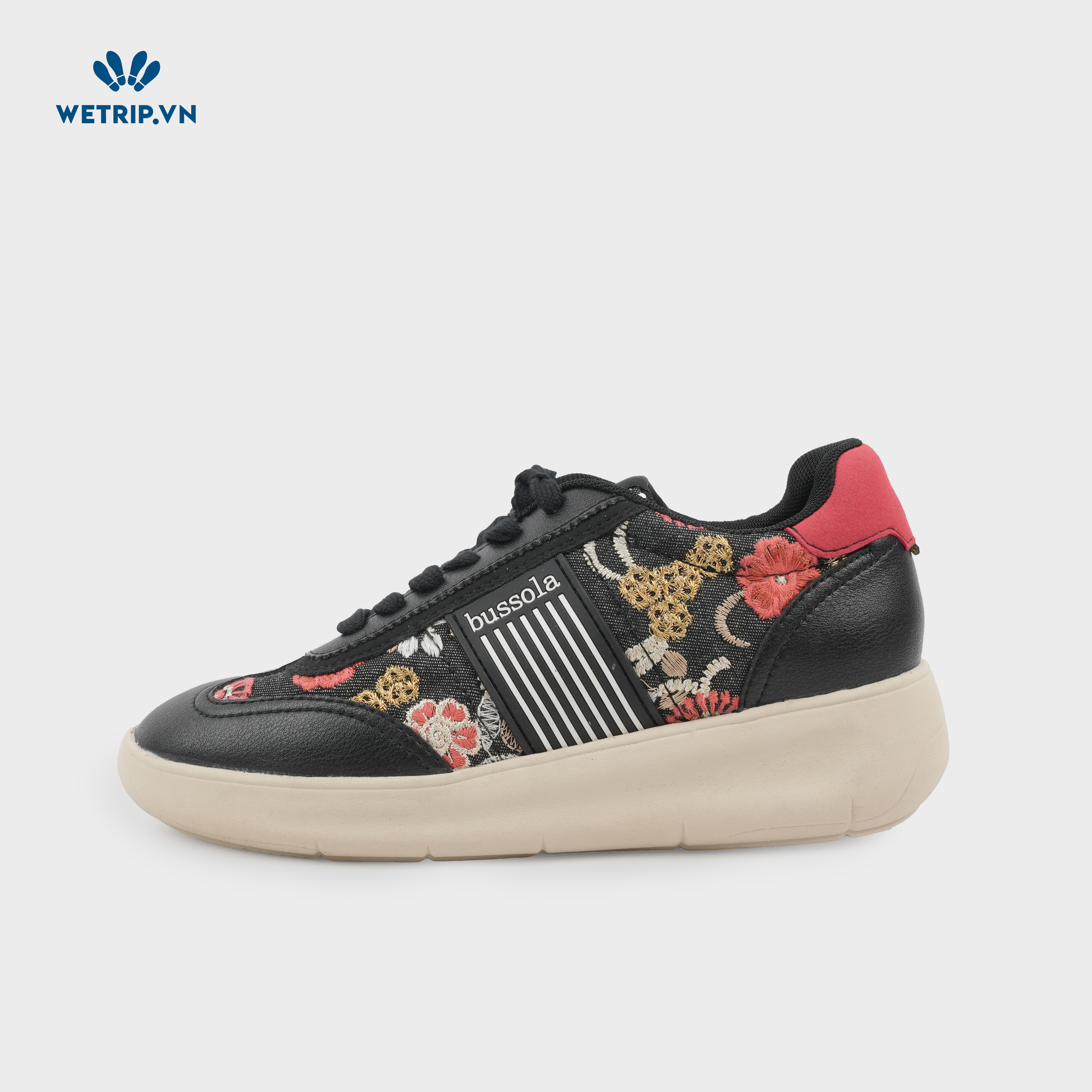Sneaker Bussola (Đen đế be) Mã SN-BSL-084-A