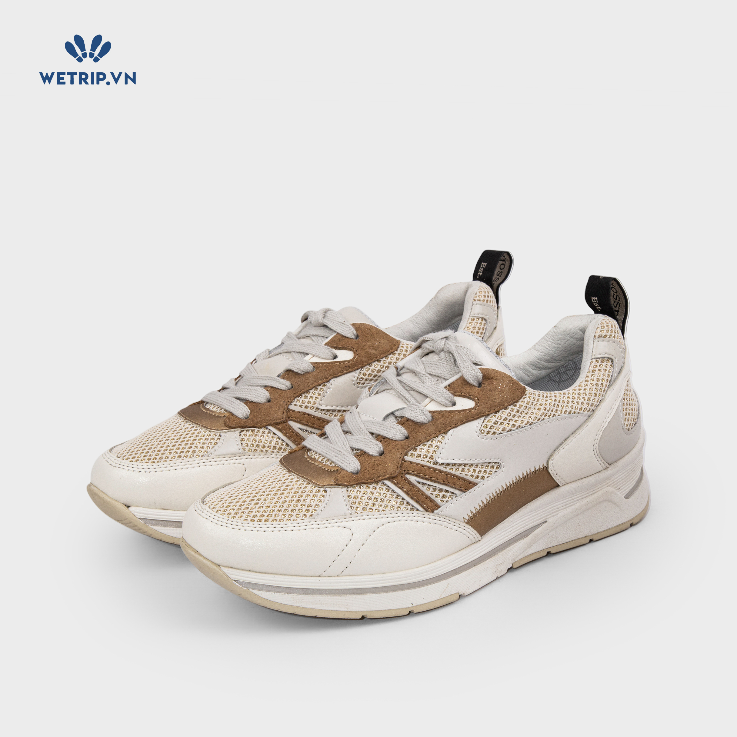 Sneaker Bussola (Vàng kim tuyến pha nâu) Mã SN-BSL-123-A