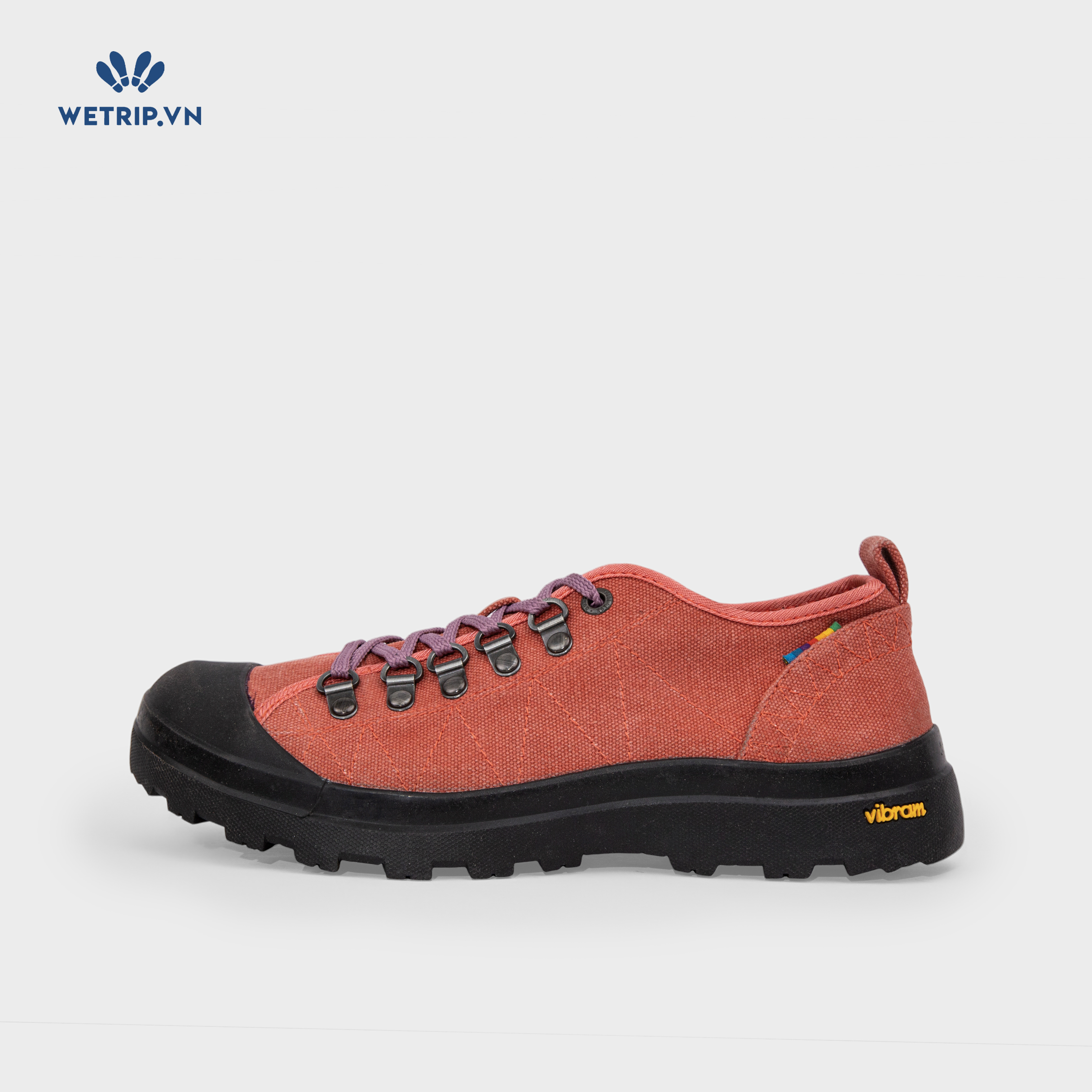 Sneaker Bussola (Hồng đế đen) Mã SN-BSL-136-C