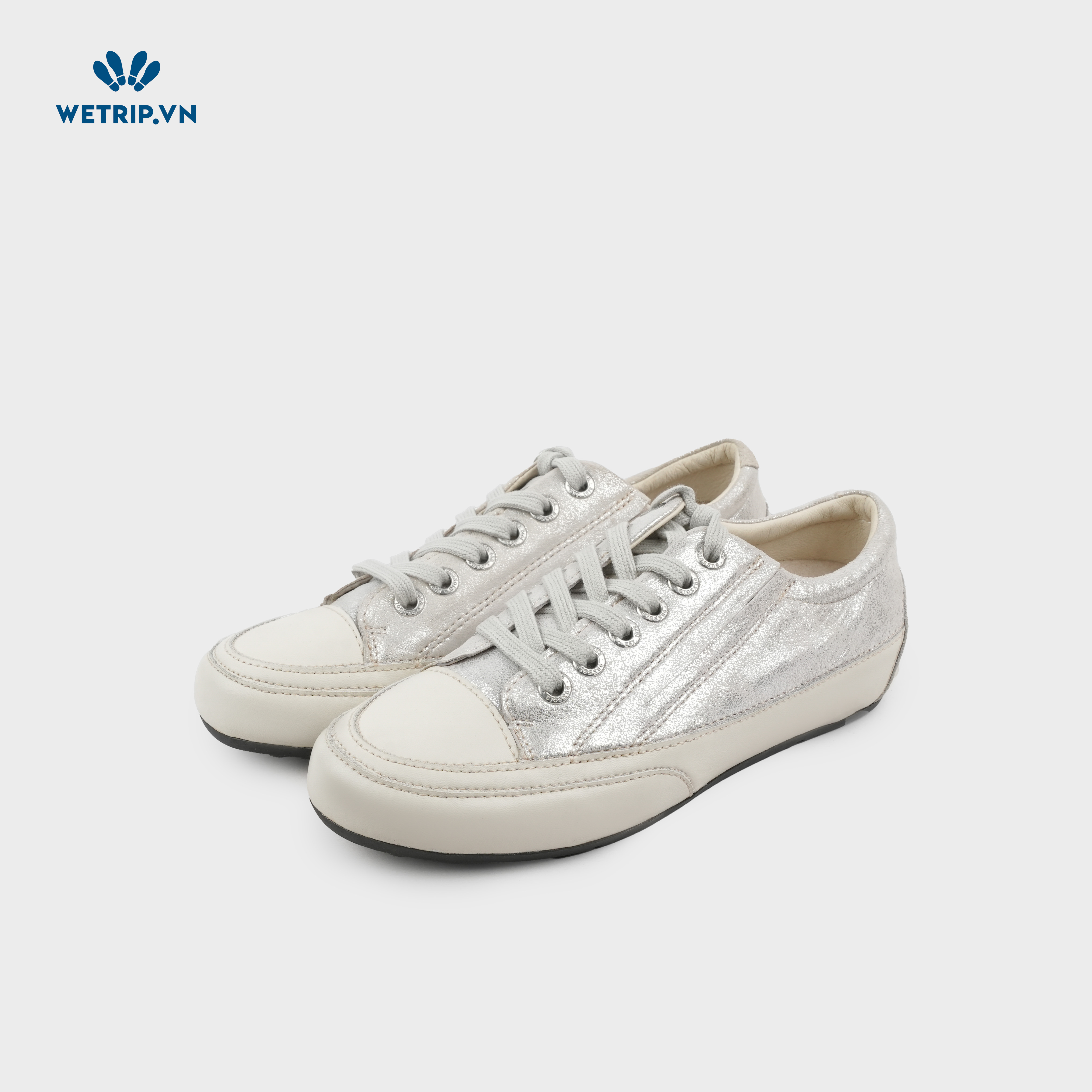 Sneaker Bussola (Nhũ bạc pha kem) Mã SN-BSL-086-H
