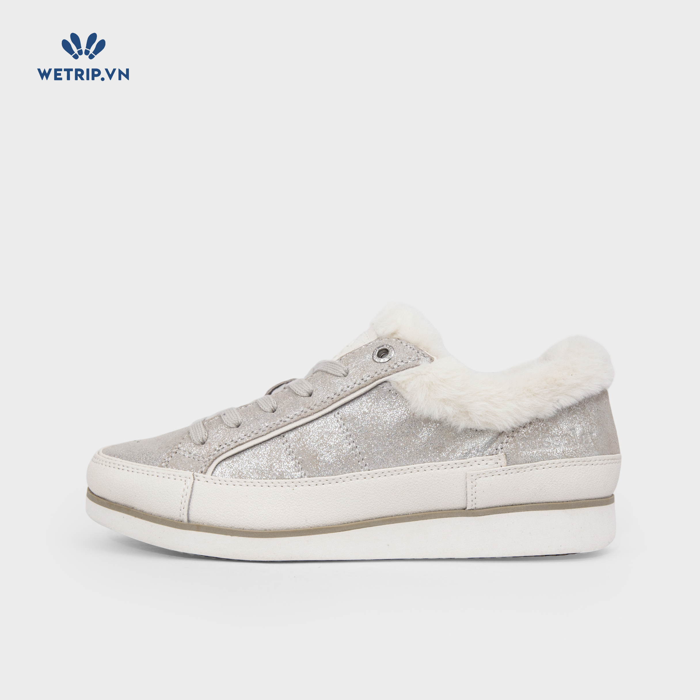 Sneaker Bussola (Ánh bạc pha trắng) Mã SN-BSL-132-A