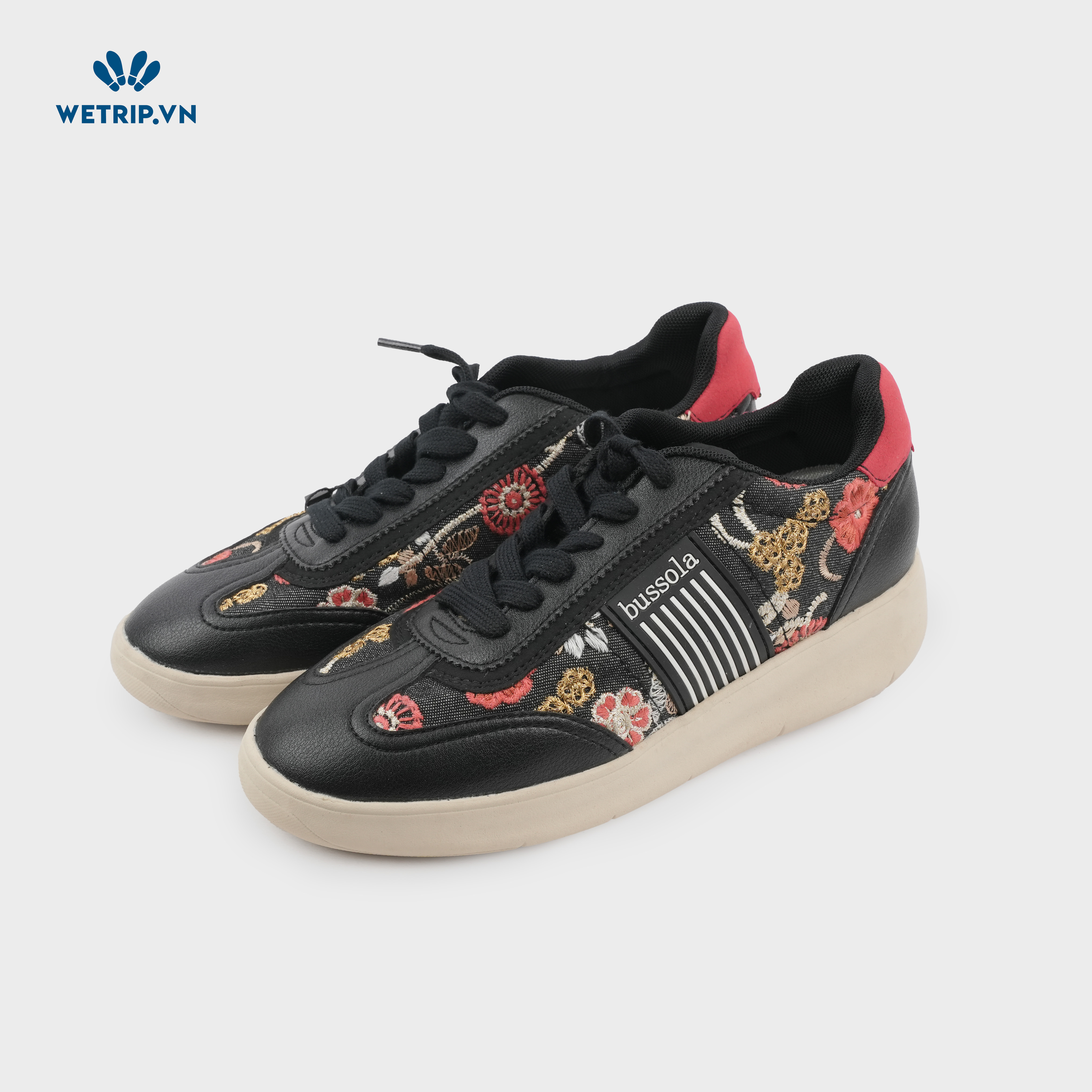 Sneaker Bussola (Đen đế be) Mã SN-BSL-084-A
