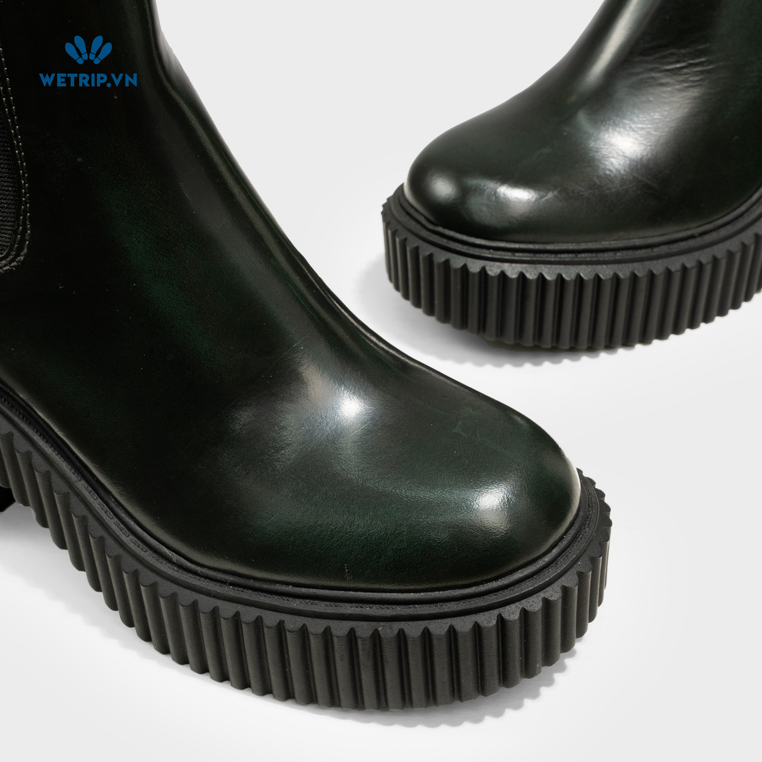 Boots Lửng Cao Gót Aldo ( xanh rêu) Mã BL-CG-ALDO-007-A