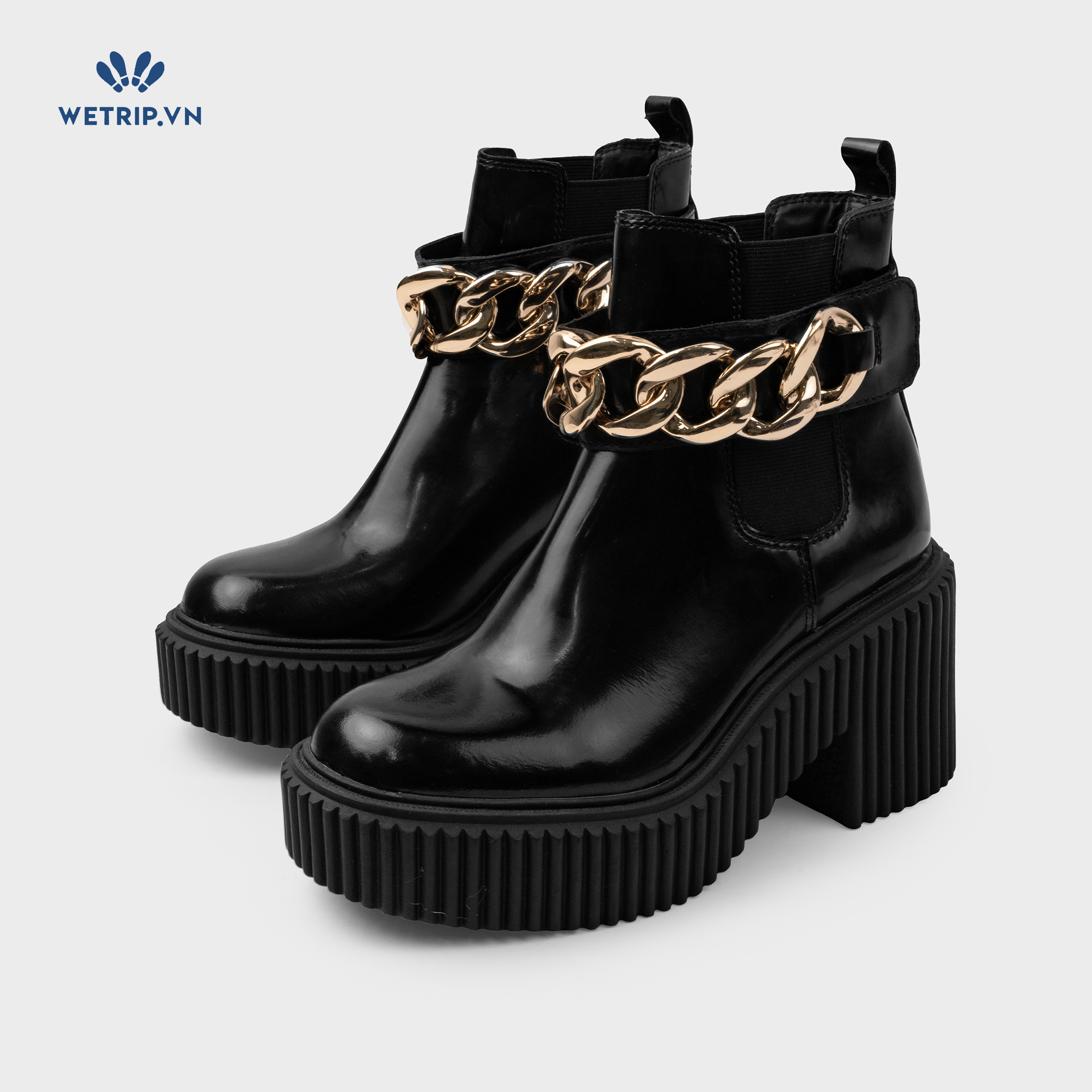 Boots Lửng Cao Gót Aldo (đen xích) Mã BL-CG-ALDO-008-A