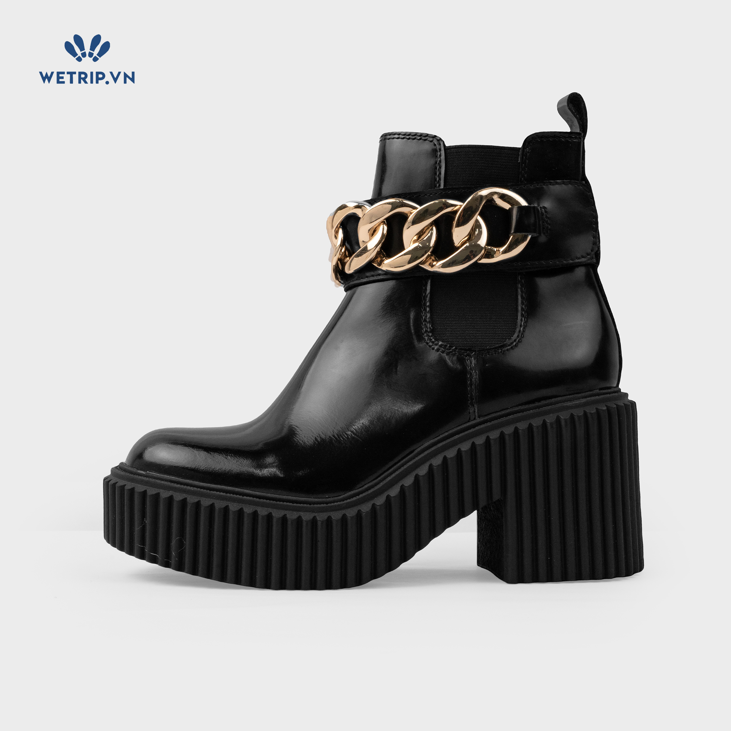 Boots Lửng Cao Gót Aldo (đen xích) Mã BL-CG-ALDO-008-A