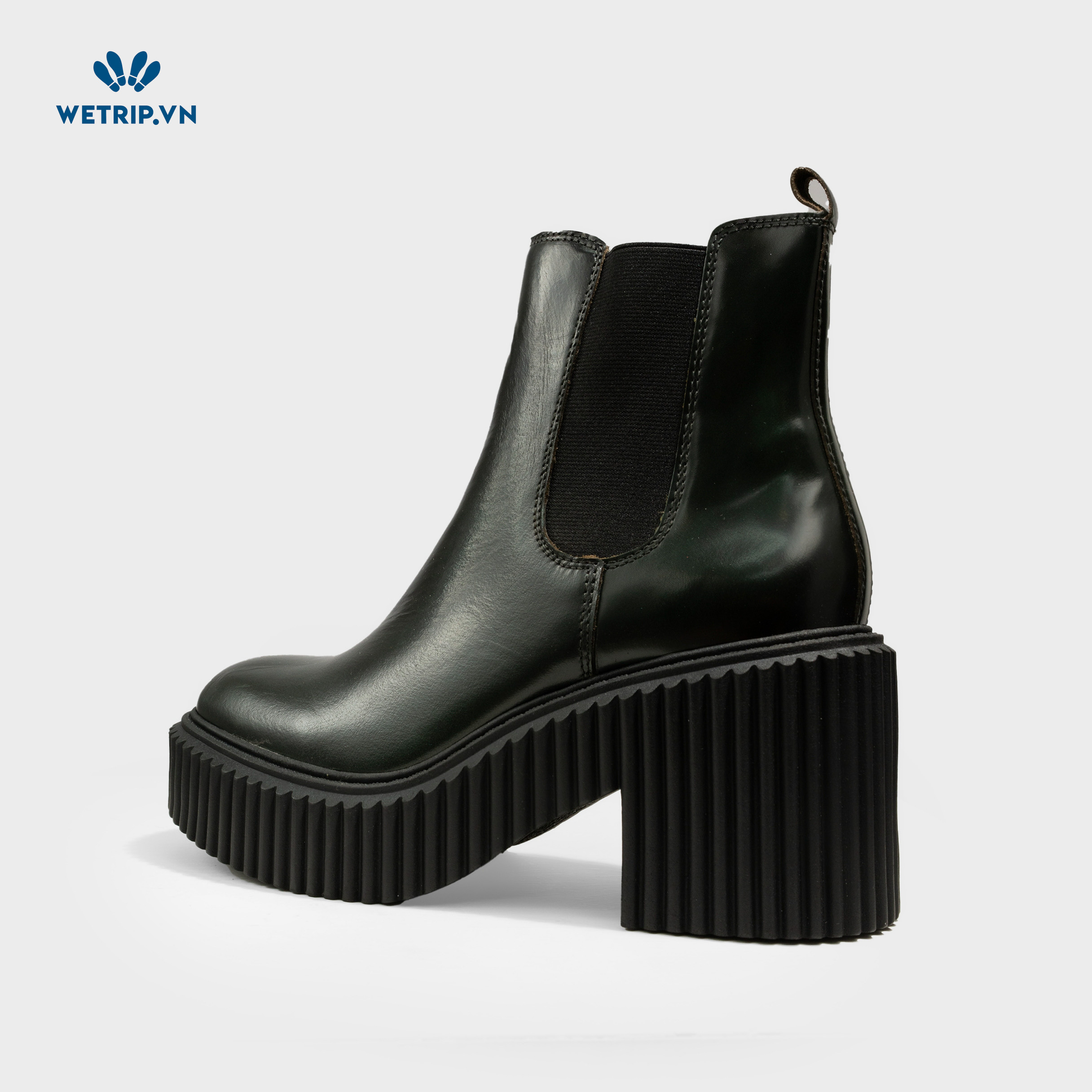 Boots Lửng Cao Gót Aldo ( xanh rêu) Mã BL-CG-ALDO-007-A