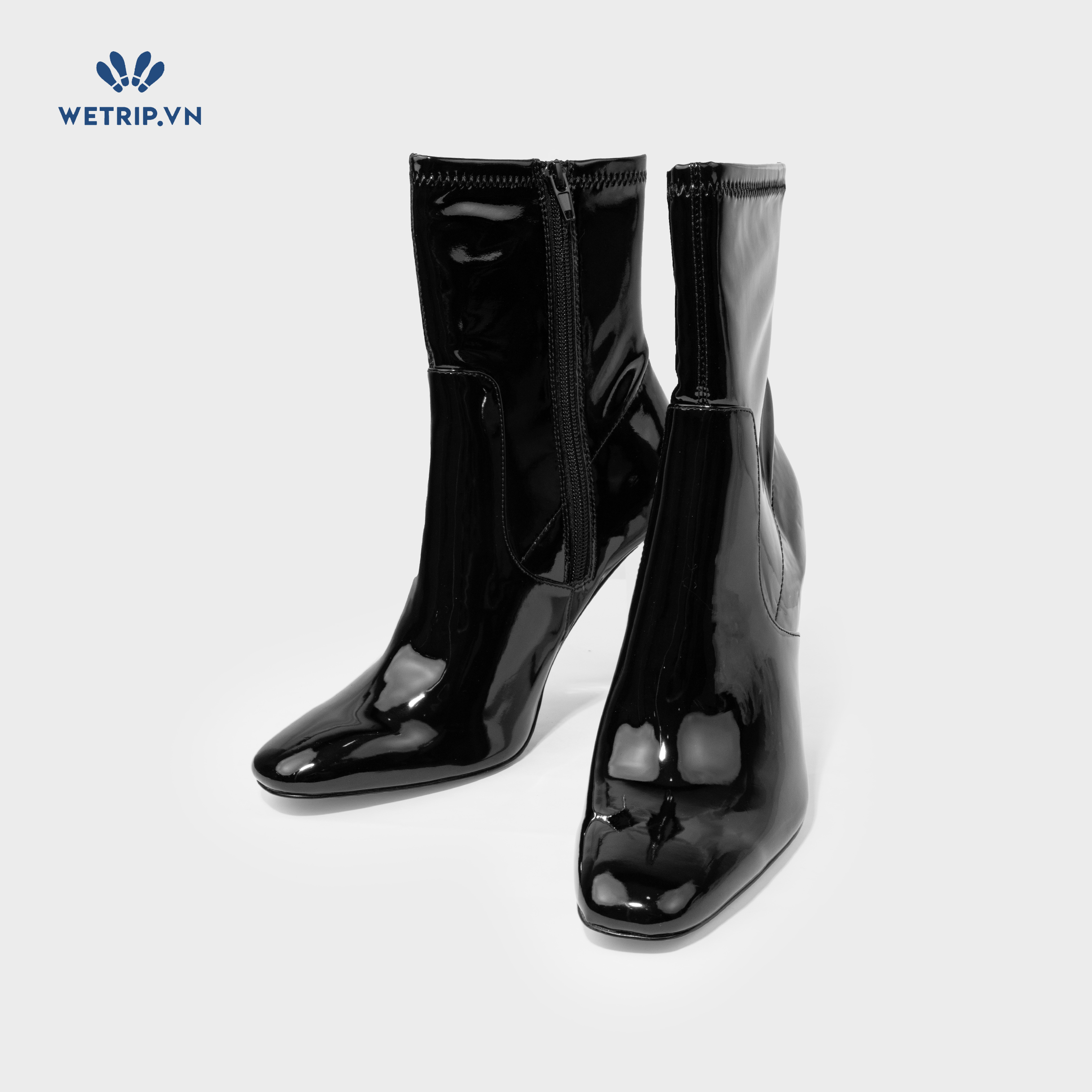 Boots Lửng Cao Gót Aldo (đen bóng gót vàng) Mã BL-CG-ALDO-011-A