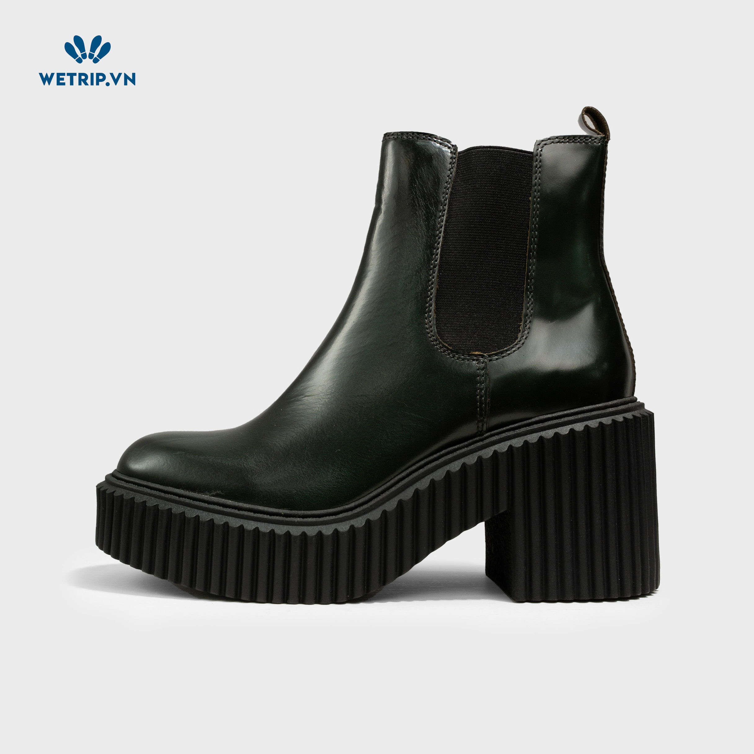 Boots Lửng Cao Gót Aldo ( xanh rêu) Mã BL-CG-ALDO-007-A