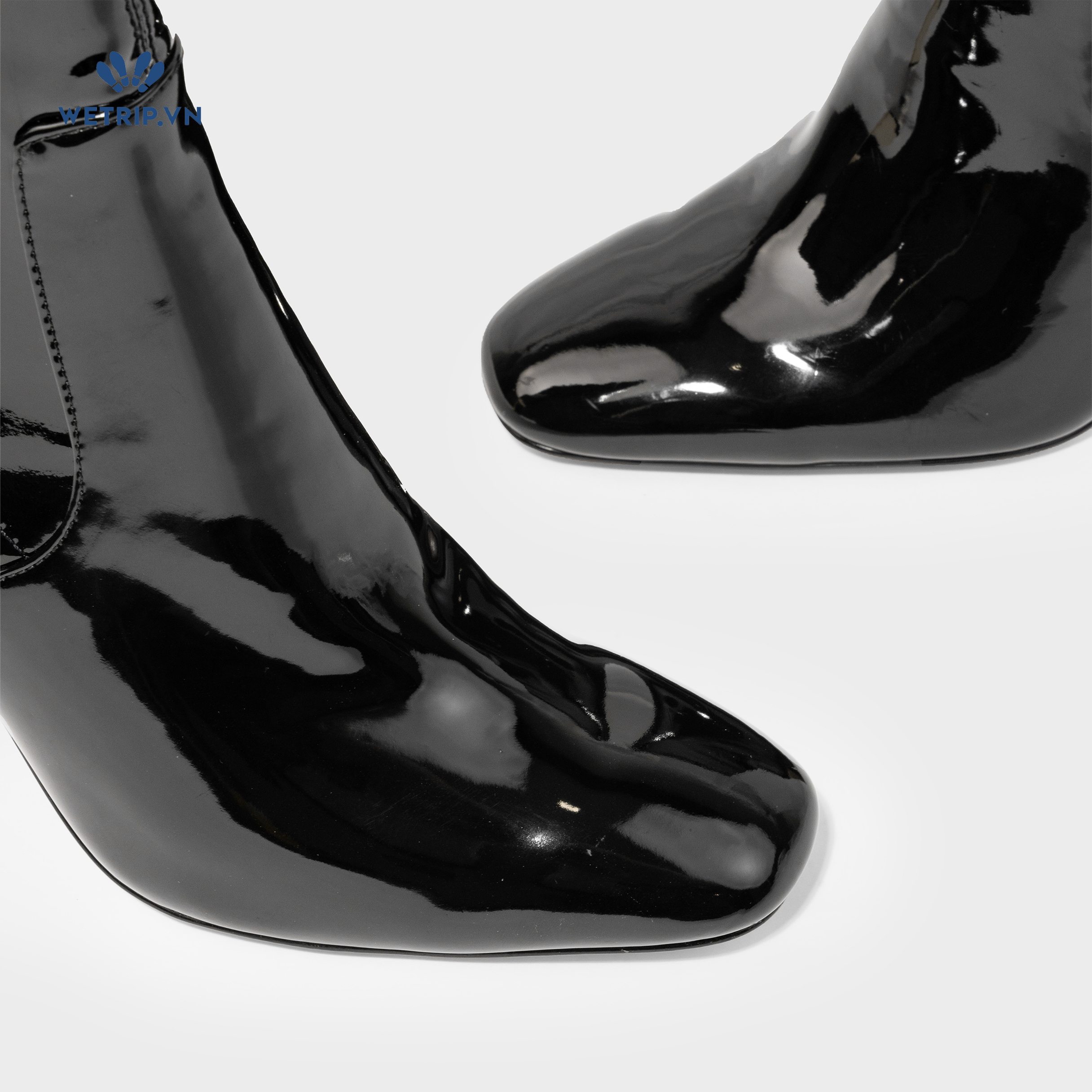 Boots Lửng Cao Gót Aldo (đen bóng gót vàng) Mã BL-CG-ALDO-011-A