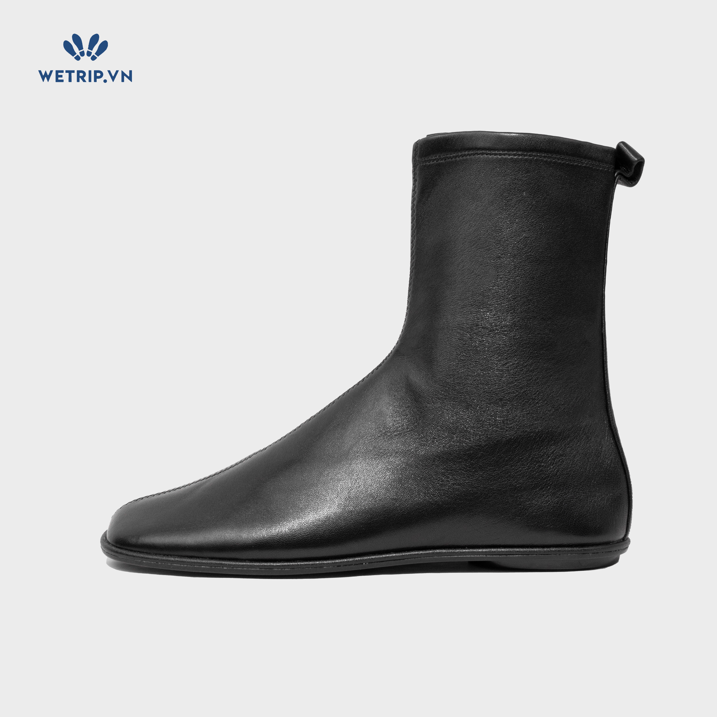 Boots Lửng Đế Bằng Mango (đen) Mã BL-DB-MNG-002-A