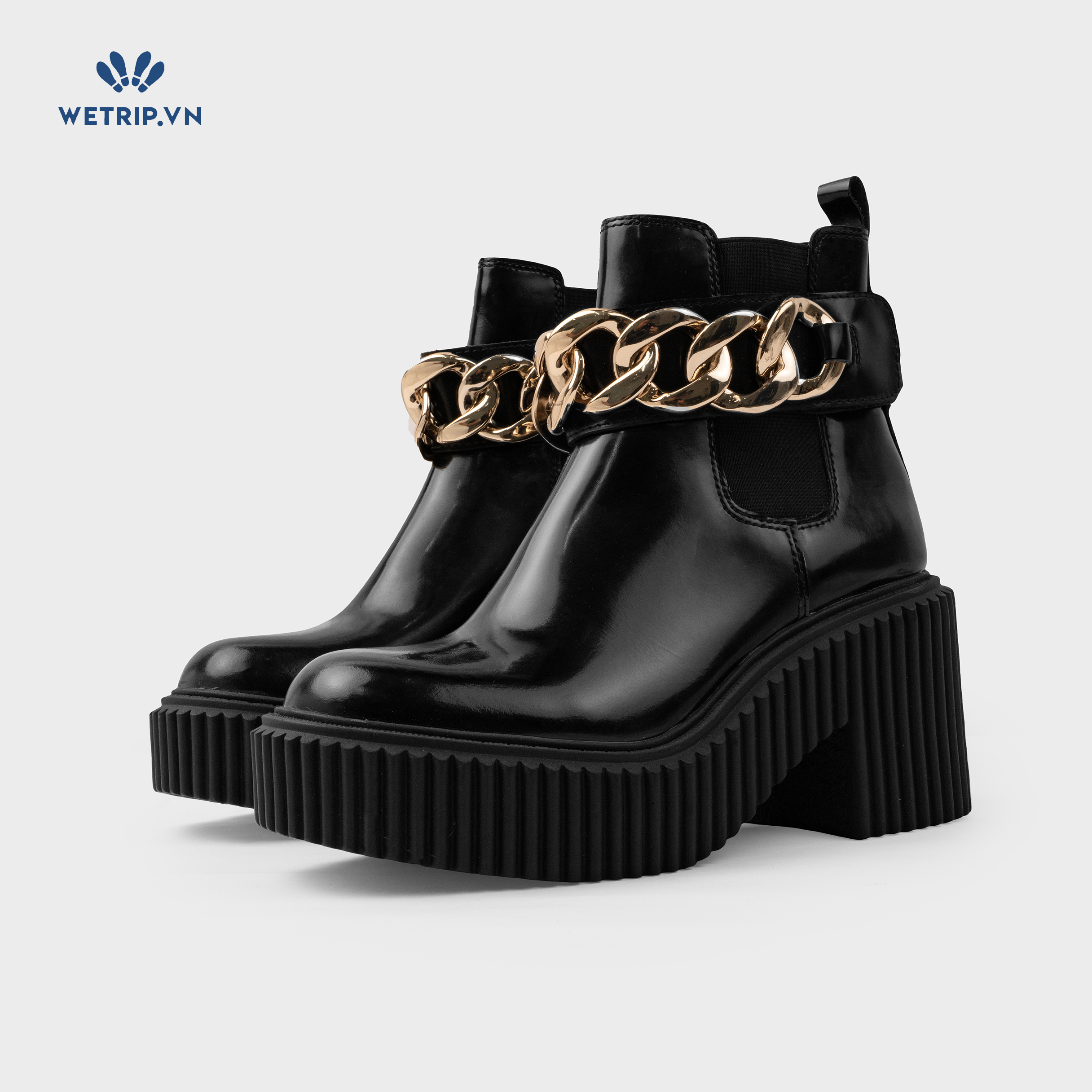 Boots Lửng Cao Gót Aldo (đen xích) Mã BL-CG-ALDO-008-A